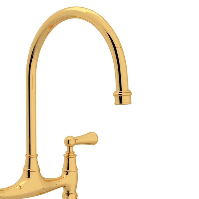 Rohl Perrin and Rowe English Gold 2-Handle Deck-Mount Bridge Handle Kitchen Faucet Rohl Perrin and Rowe English Gold 2-Handle Deck-Mount Bridge Handle Kitchen Faucet