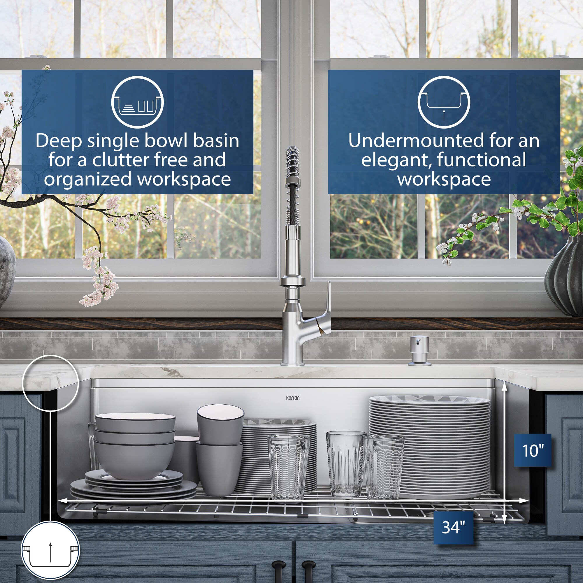 Karran WSA-46-PK1 Kitchen-Sinks - View #7