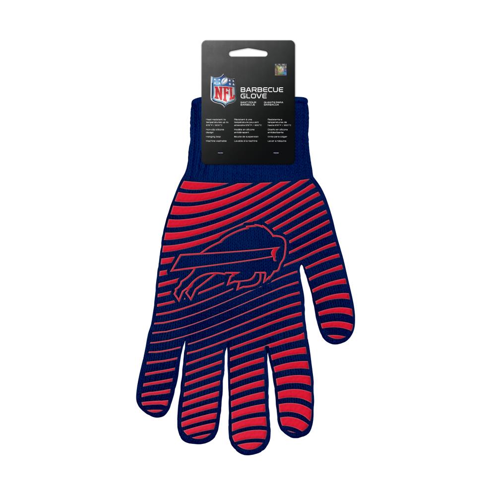 The Sports Vault Buffalo Bills BBQ glove Silicone Cotton Flame Retardant  Grill Gloves in the Work Gloves department at