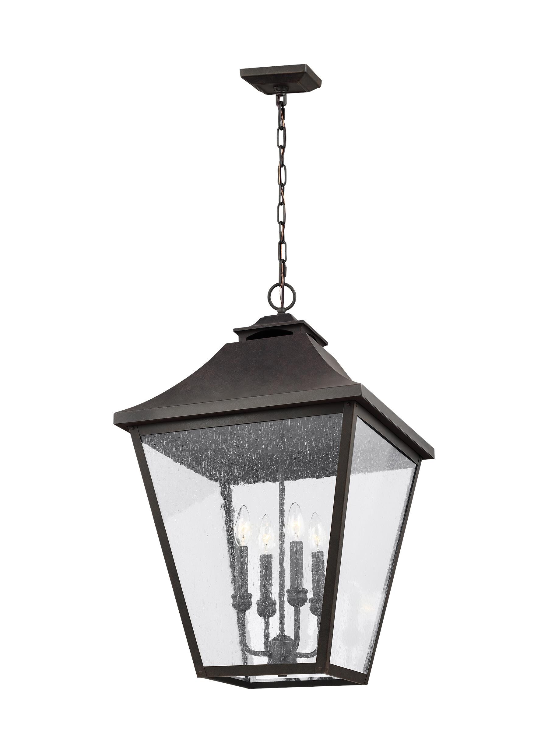 Generation Lighting Galena 4-Light Sable Traditional Clear Glass ...