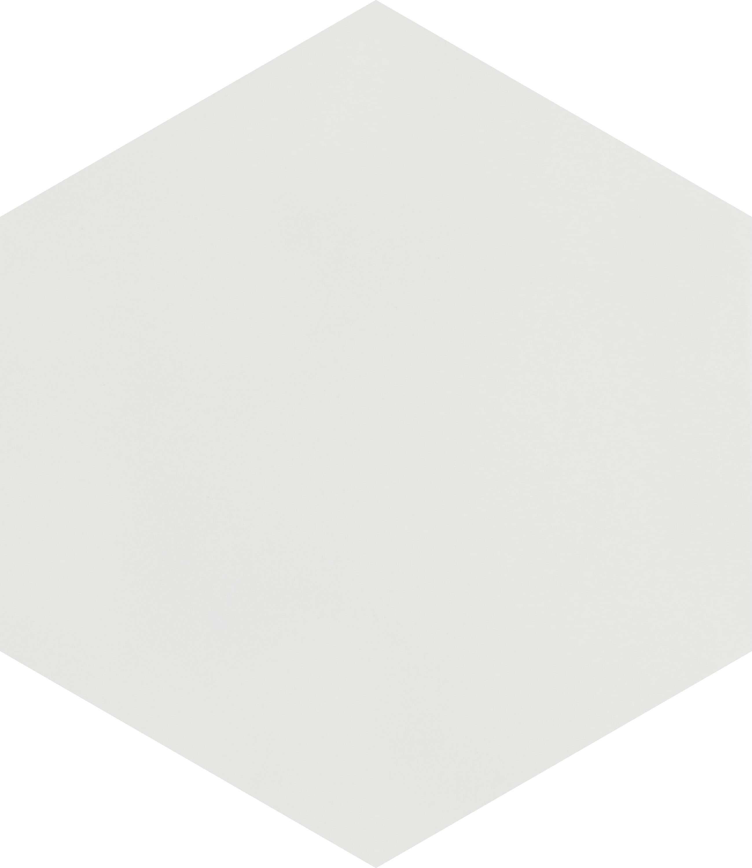 Affinity Tile S1FCD19WTX Sample- Textile White 10-in x 11-in Matte Porcelain Patterned Hexagon Floor and Wall Tile
