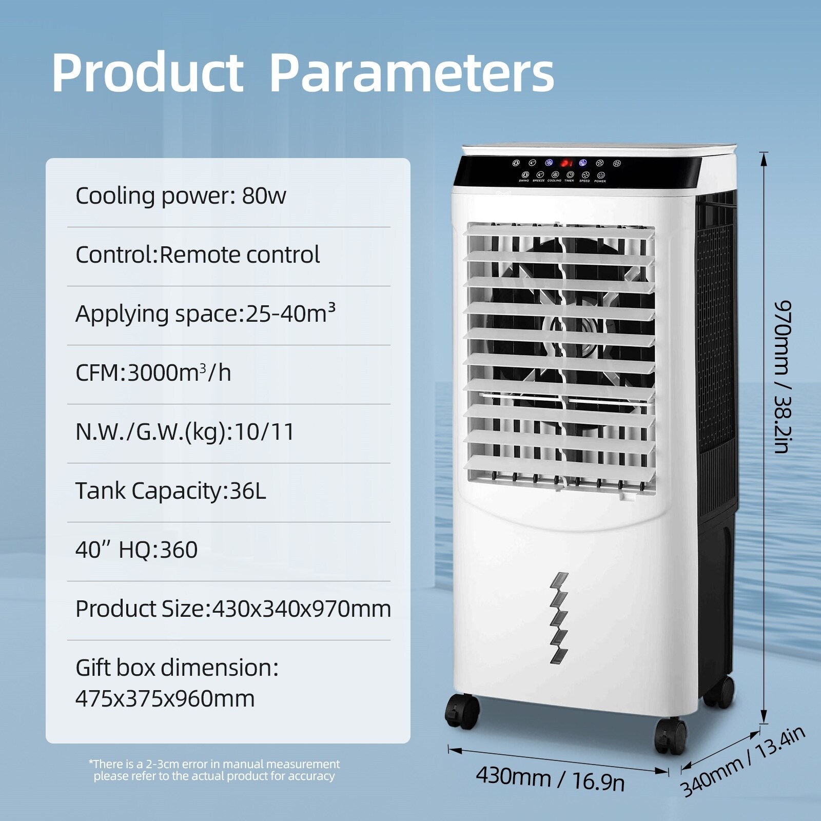 EdenDirect LW-LBW-6500RC-1 Evaporative-Cooler - View #2