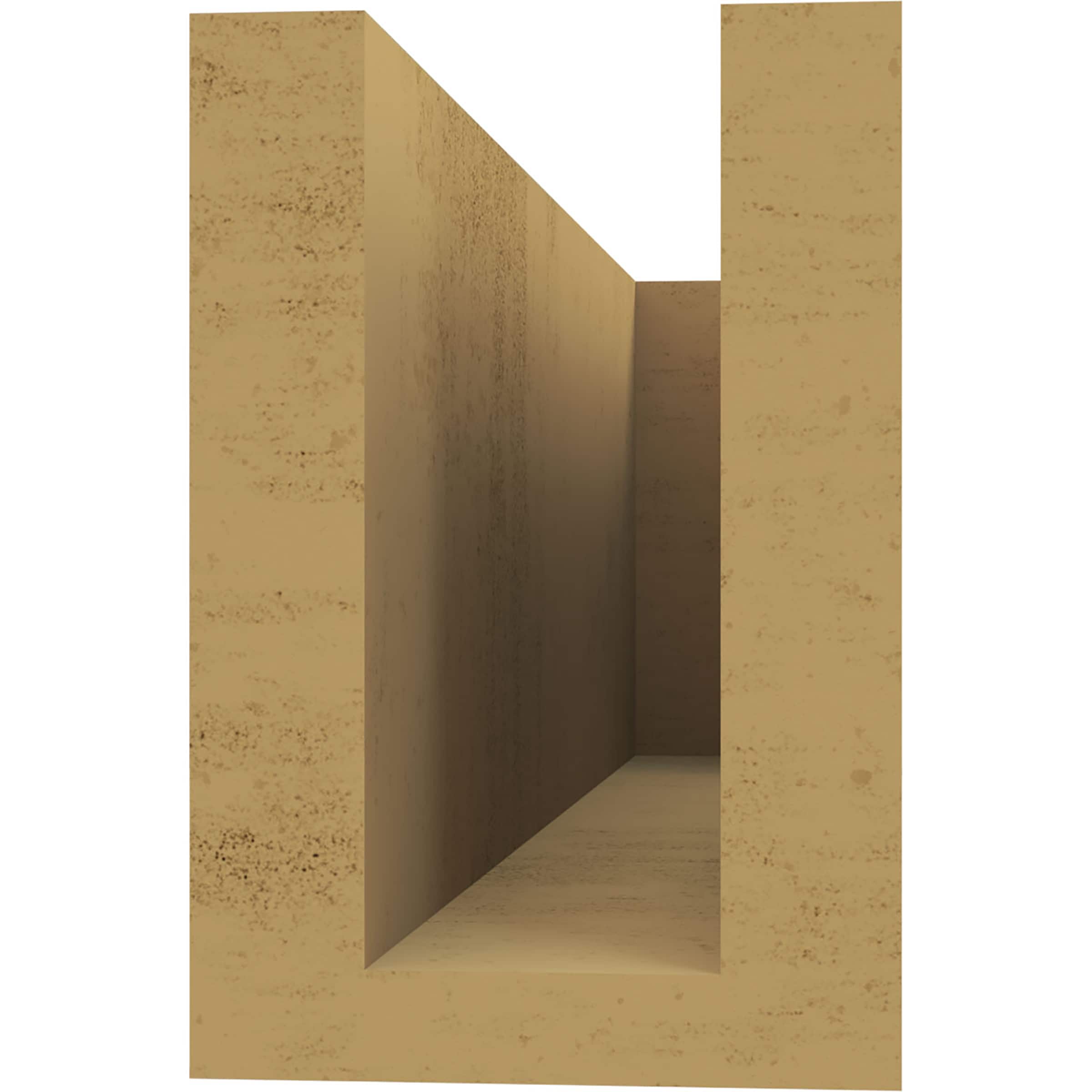 Ekena Millwork RFTU04X06X16BLKRCPR Exterior-Brackets-Braces - View #4