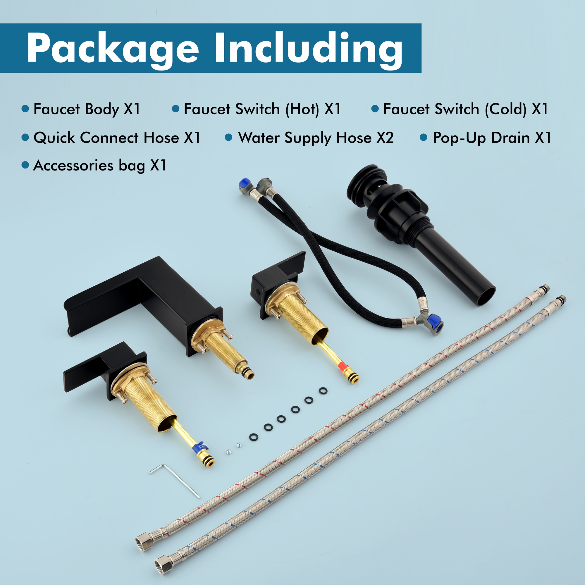 WELLFOR WF-B3371-MB Lavatory-Faucets - View #5