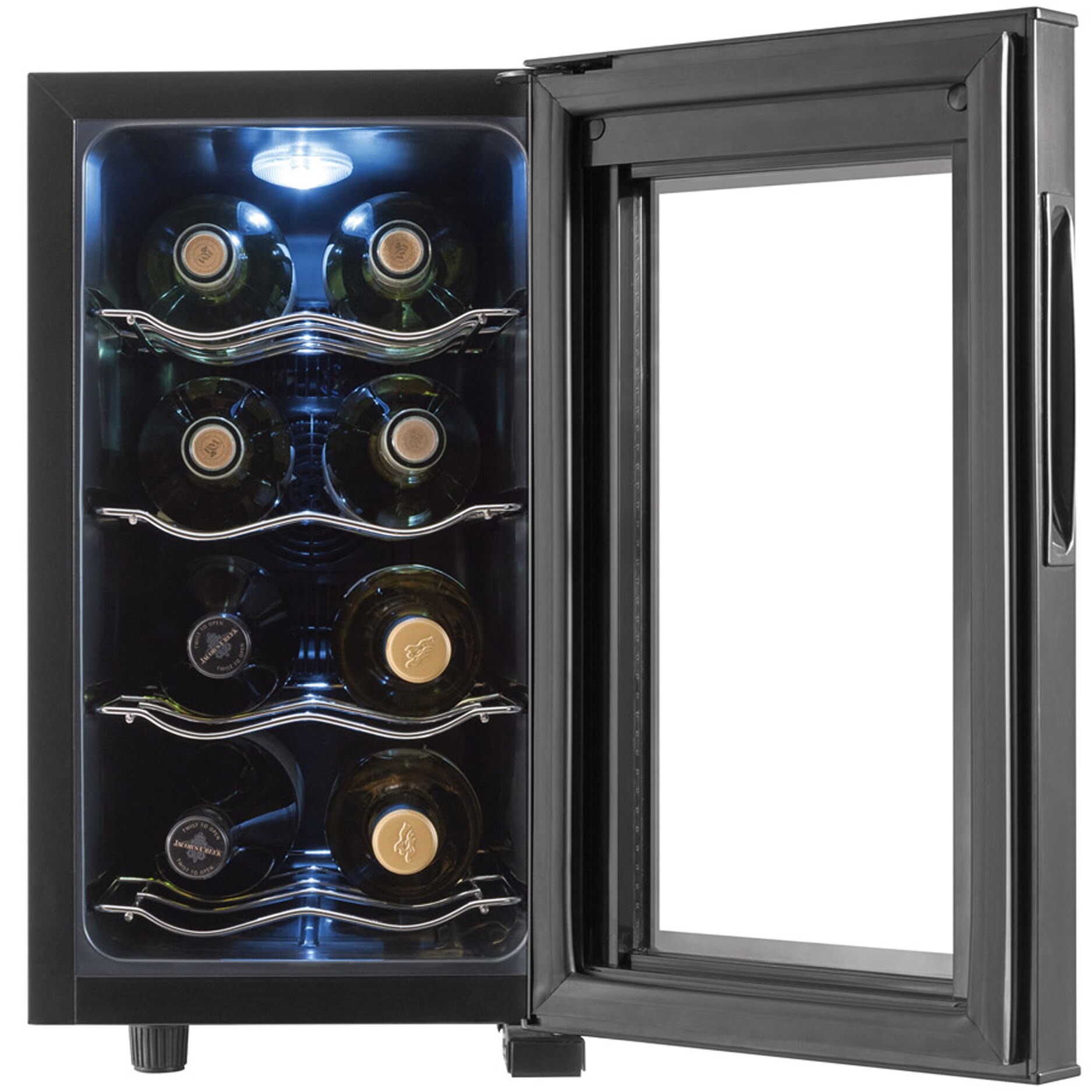 Frigidaire 10in W Black Freestanding Wine Cooler at