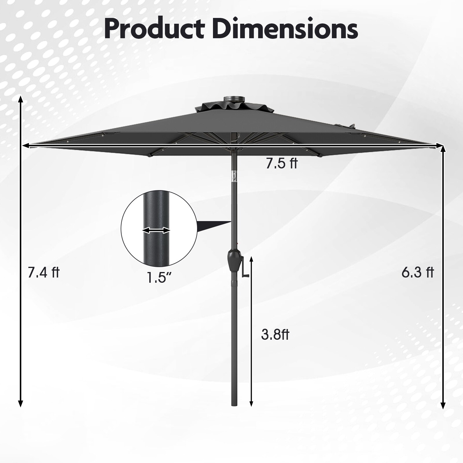 Slickblue D-CO-RG09121PN Umbrellas-2 - View #5