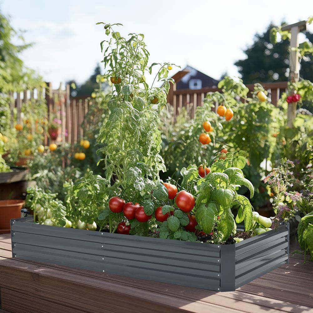 LuxenHome WHPL913-GY Planter-Window-Box - View #2