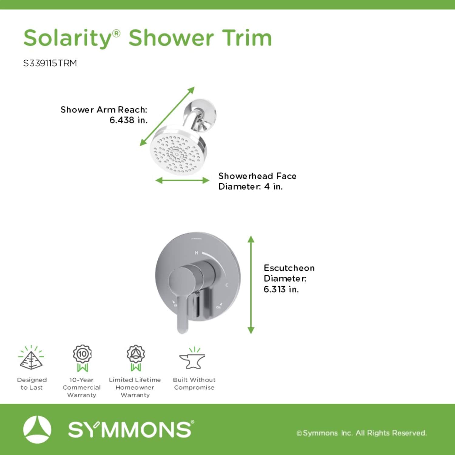 Symmons S339115TRM Tub-Shower-Faucets - View #2