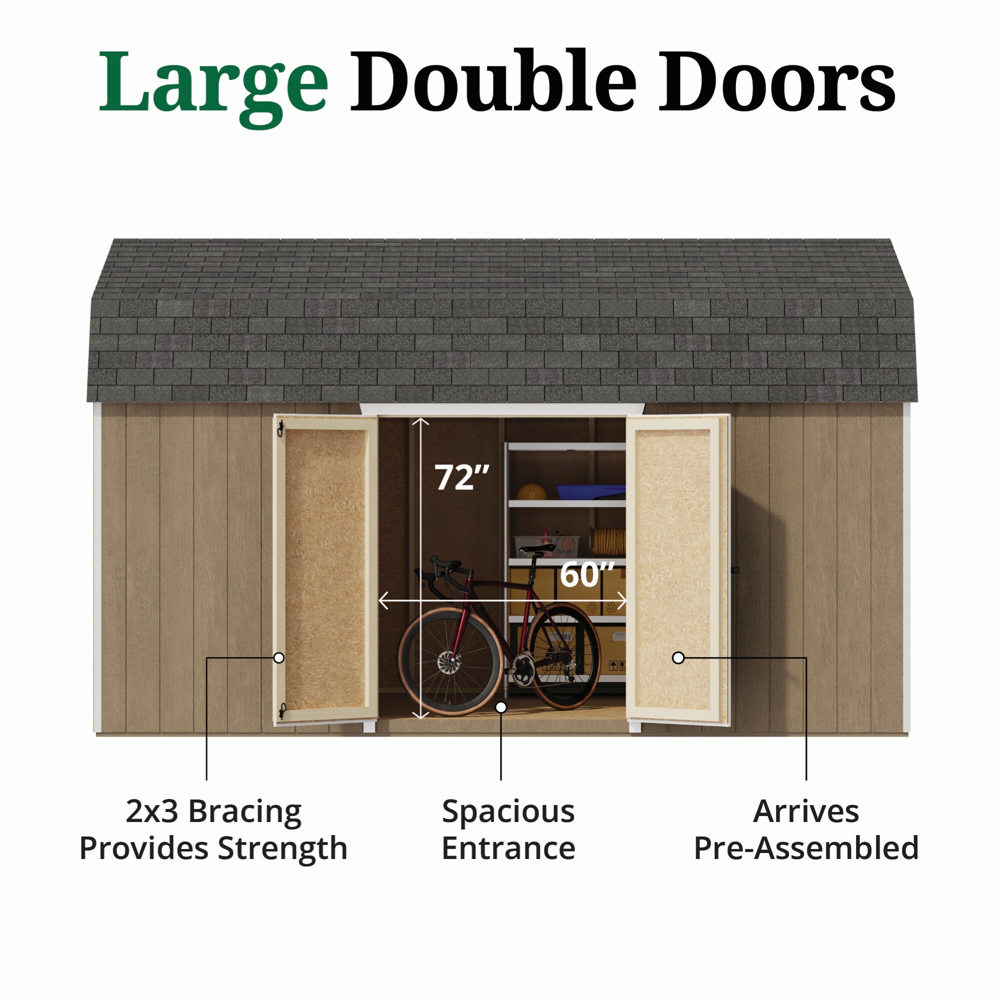 Little Cottage Co 10X16 VGB-6-SE-PC Wood-Storage-Buildings - View #4