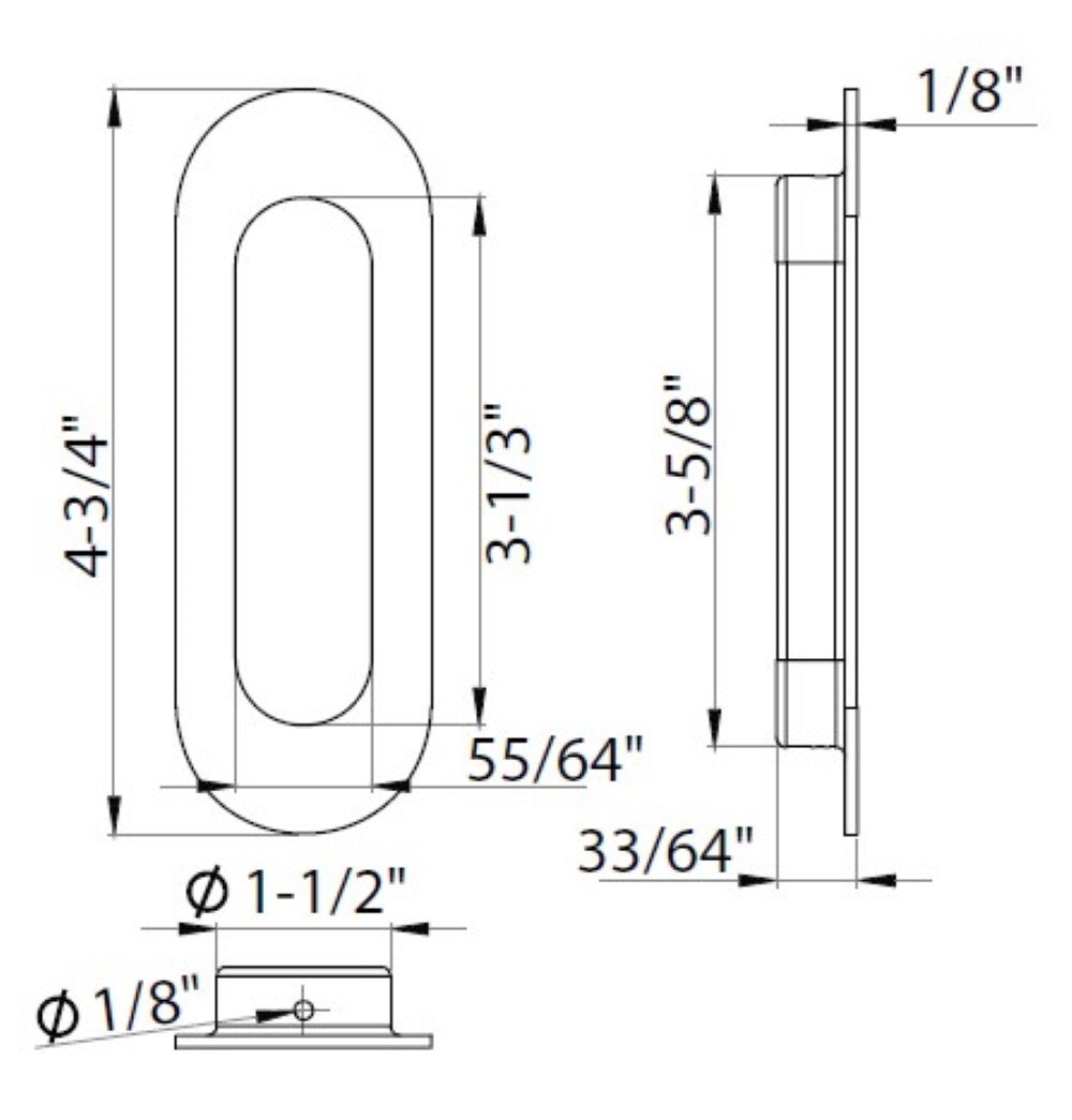 INOX FHIX04-32 Cabinet-Pulls - View #3