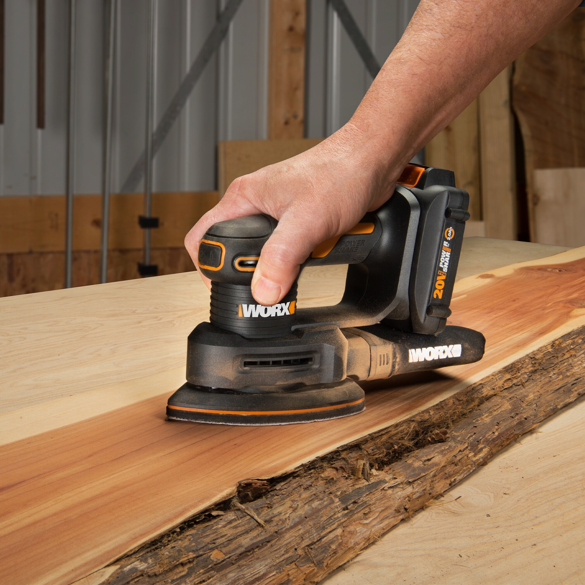 Belt Air Sander Garage Shop House Wood Work Sanding New 3/8 in 
