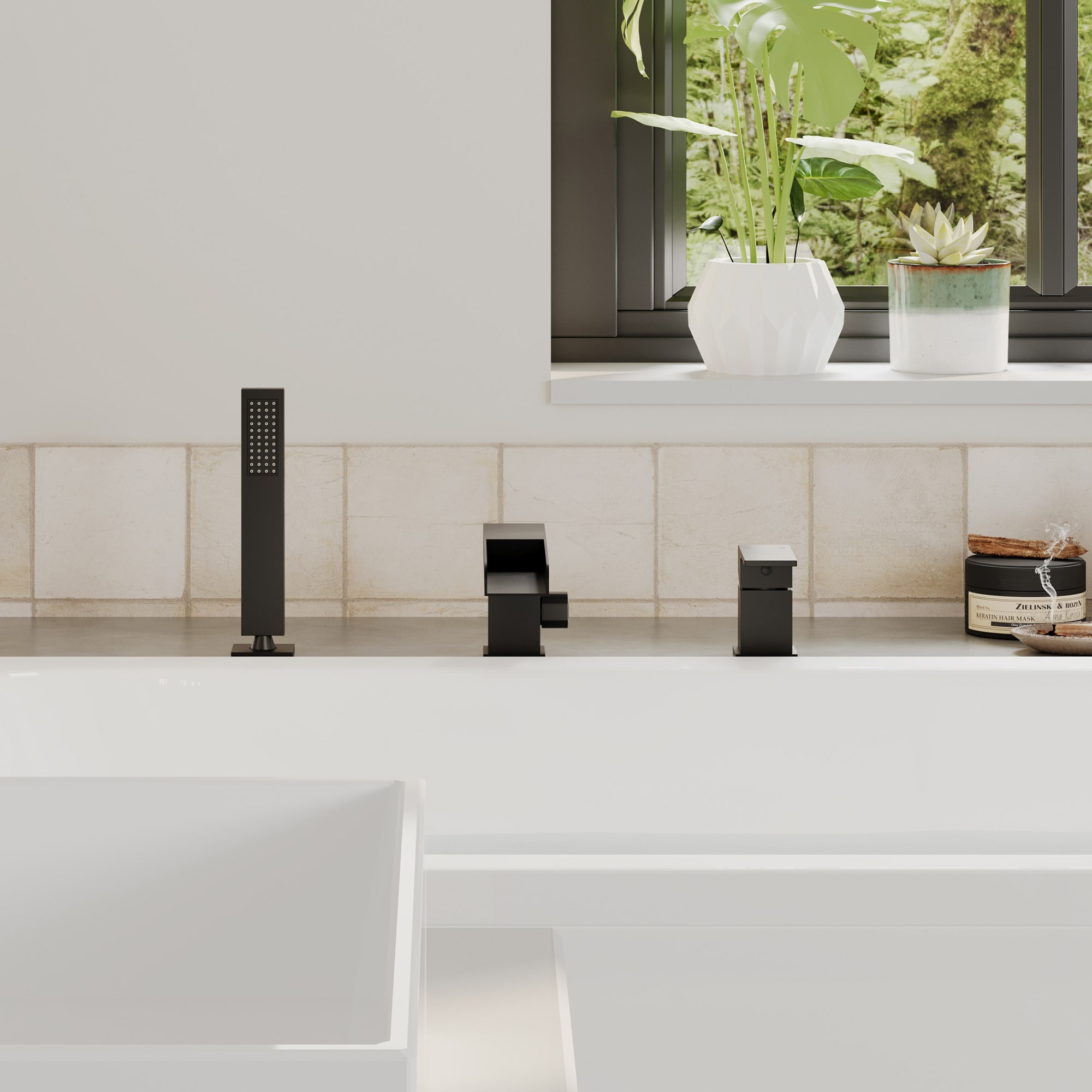 CASAINC CA-H4342-MB Roman-Tub-Faucets - View #3