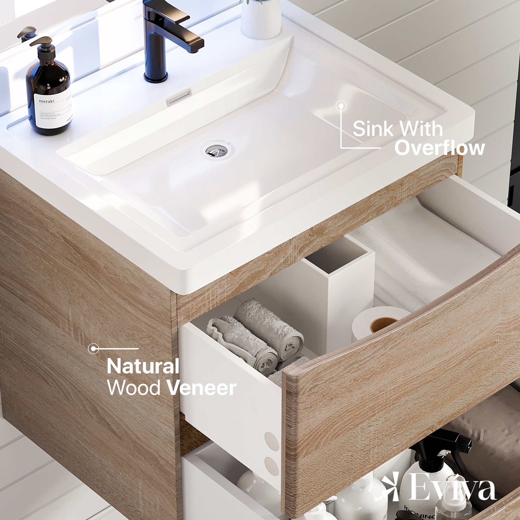Eviva EVVN600-24WHOK-WM Bath-Vanity-Combo - View #4