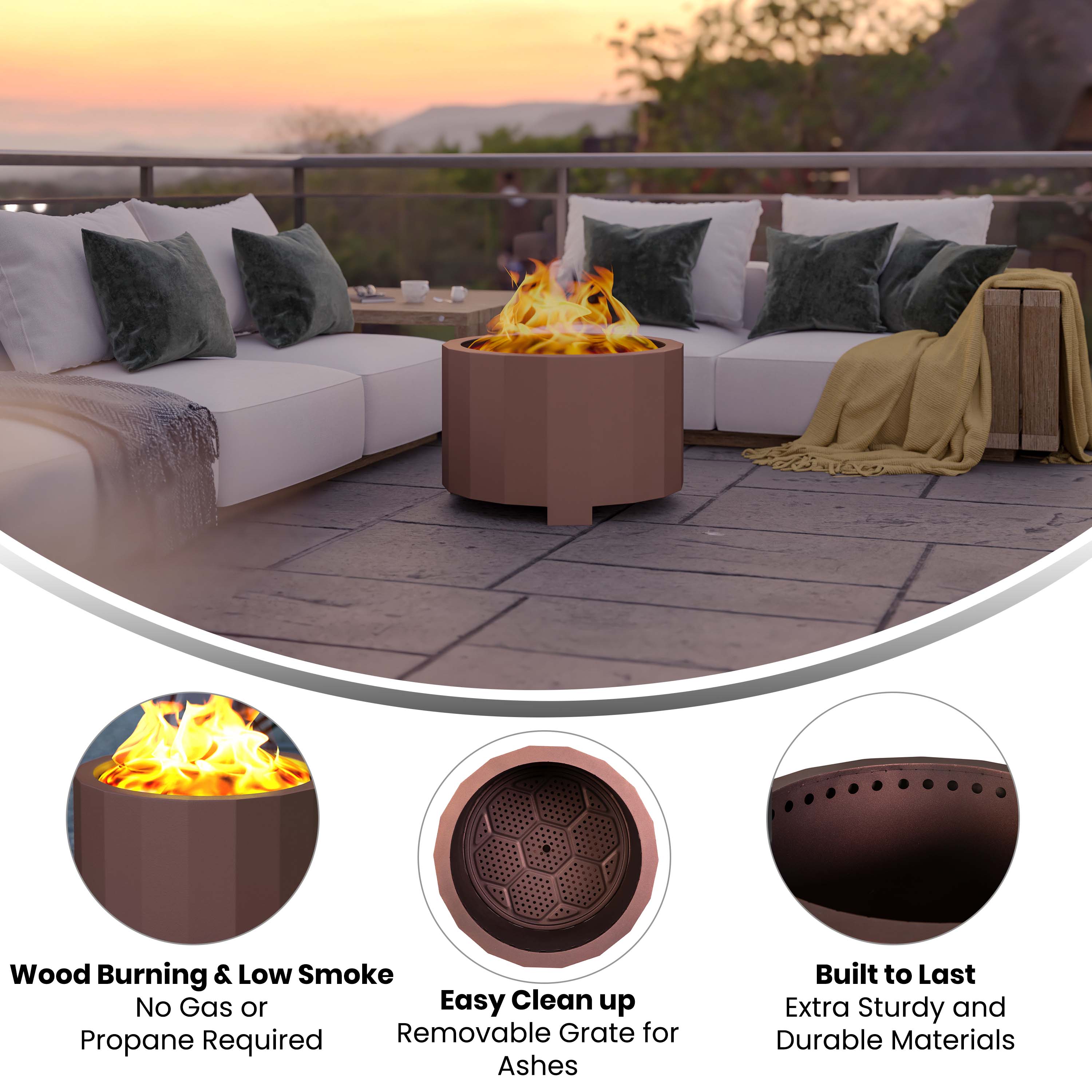 Taylor & Logan 196861088148 Outdoor-Woodburning-Firepits - View #3