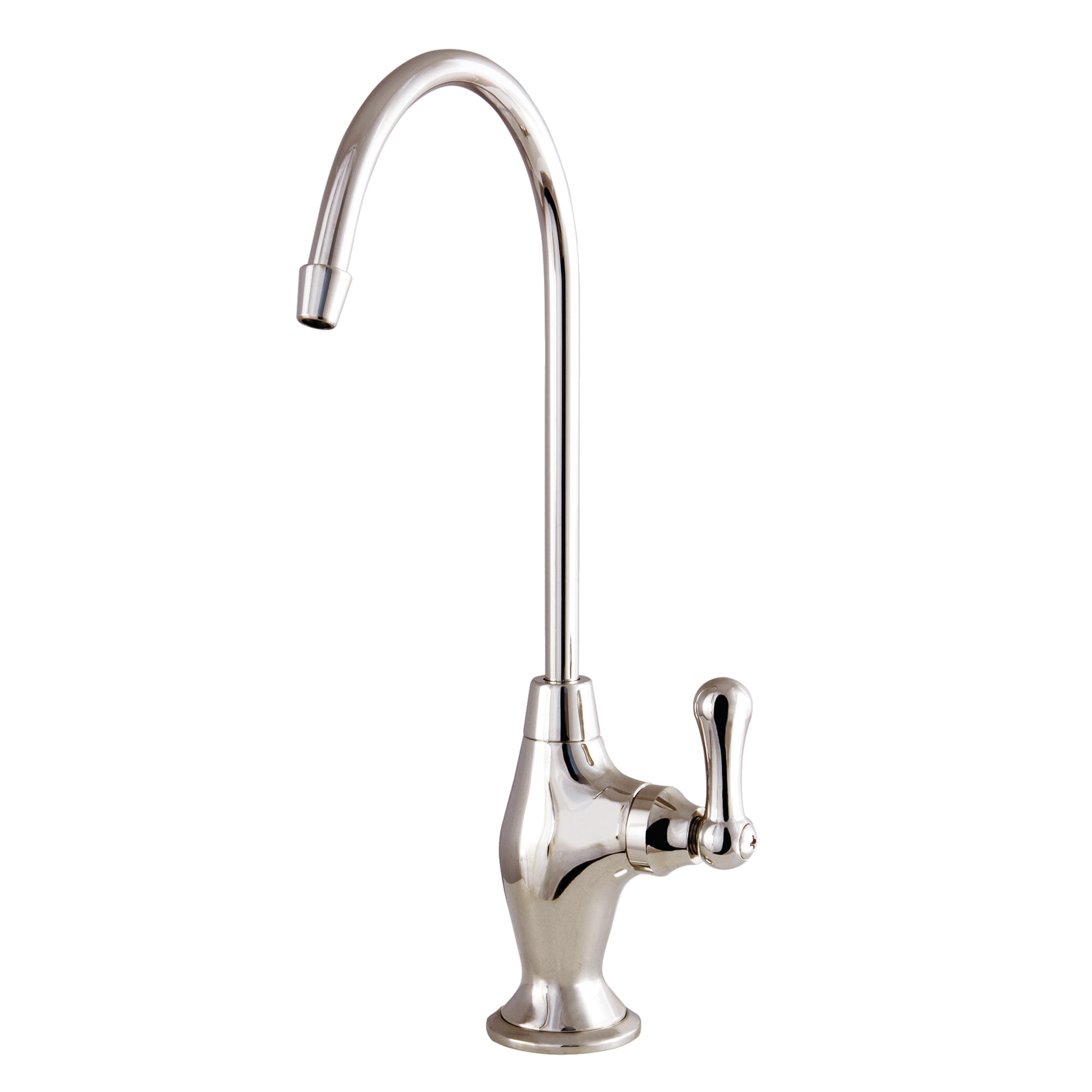 Kingston Brass WLKS3196AL Restoration Polished Nickel Single Handle Deck-mount Kitchen Faucet