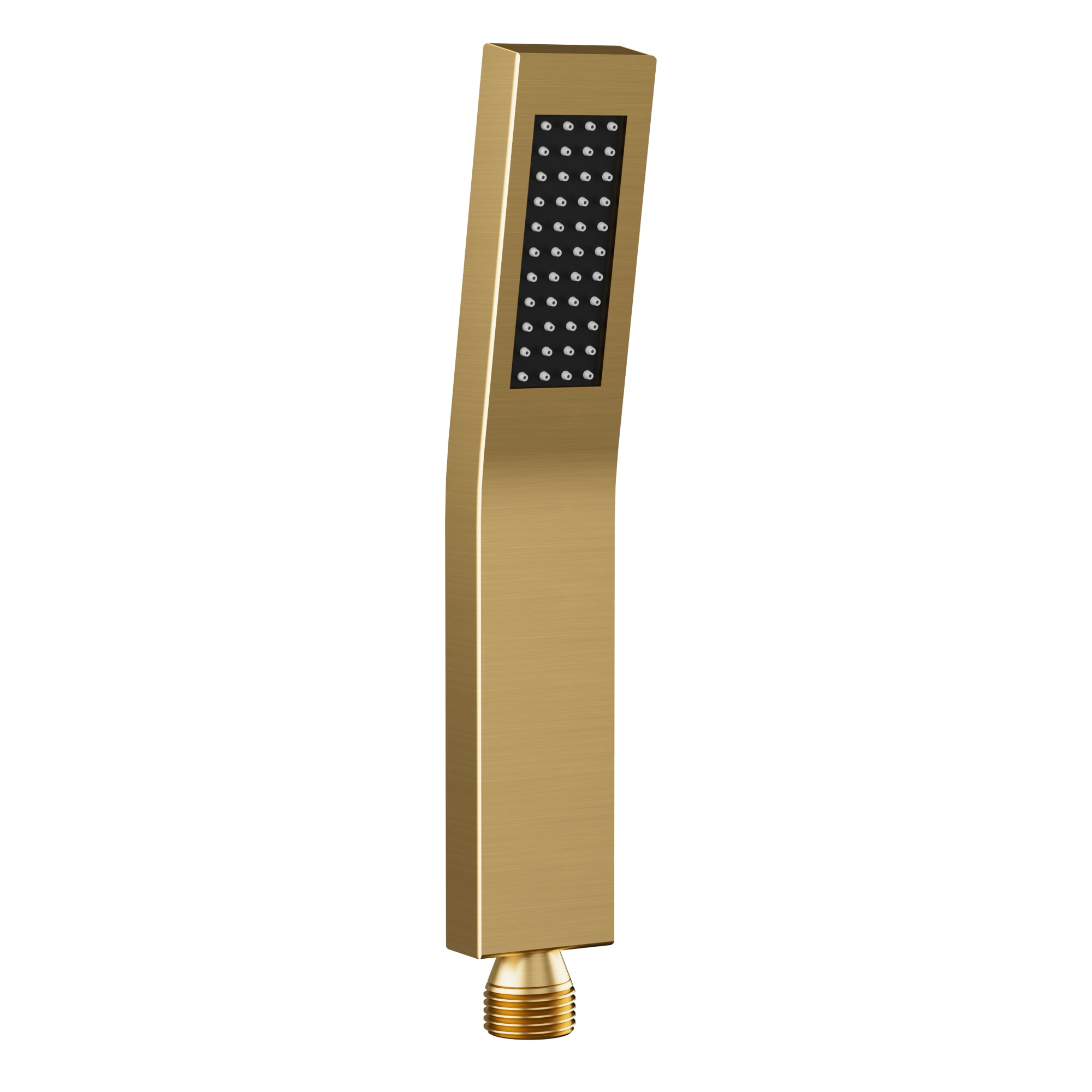 EVERSTEIN Q-916-OTOP 1 -Spray Brushed Gold 8.2-in Rectangle Handheld Filtered High Pressure Shower Head 1.8 GPM