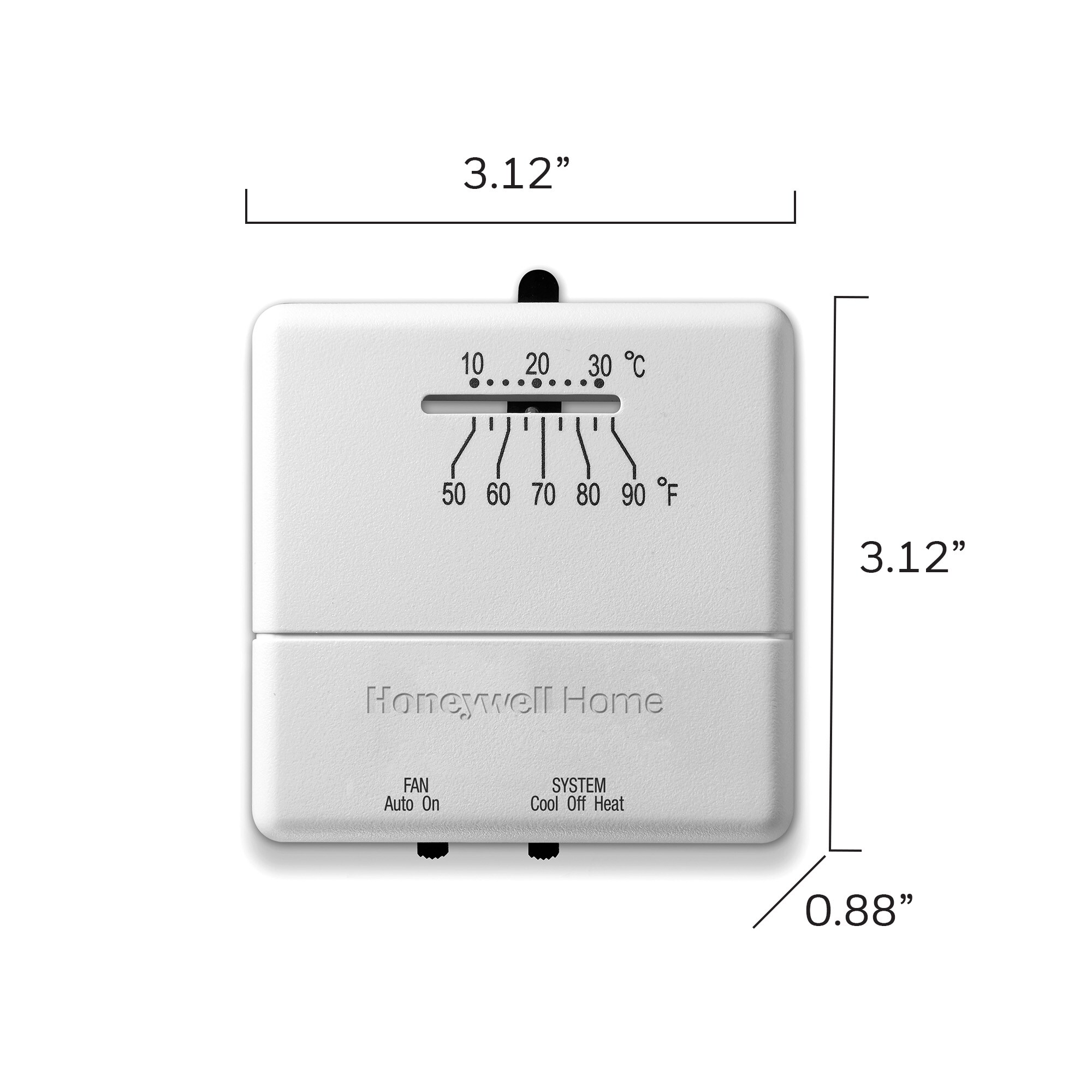 Honeywell Home CT31A Heat/Cool 24Volt Mechanical NonProgrammable