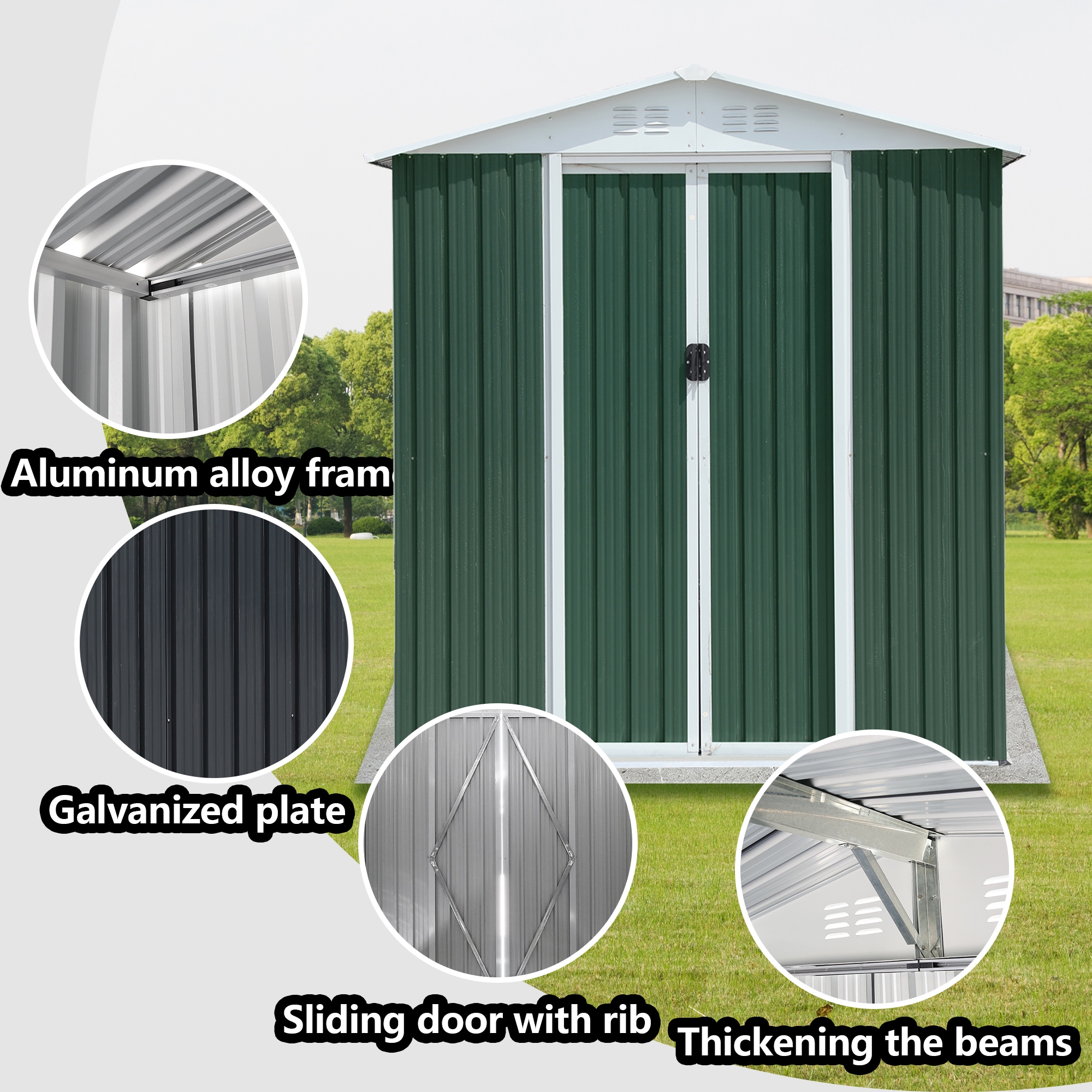 Mondawe MD-W2794-92857 Metal-Storage-Buildings-Sheds - View #4