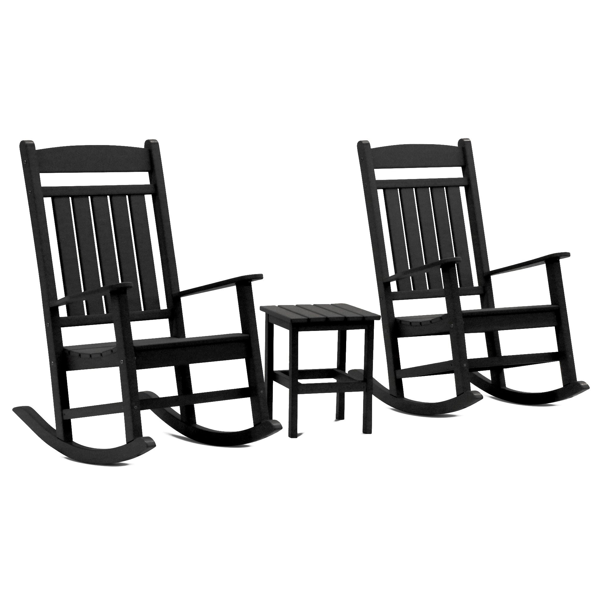 DuroGreen CR4322SETBL Icon 3 -Piece Patio Conversation Set with Black