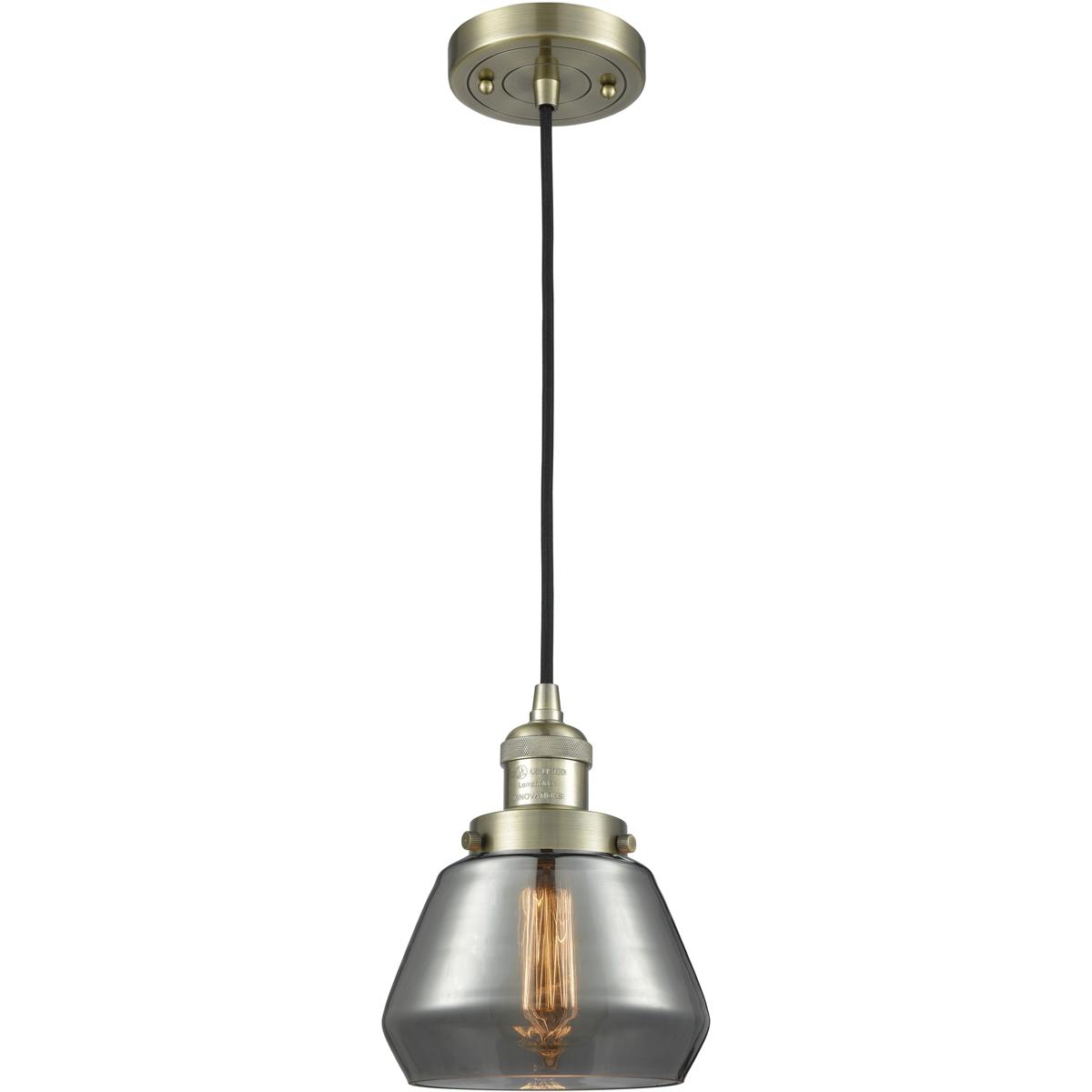 Innovations Lighting 1353526 201C-AB-G173 Franklin Restoration Fulton Mini Pendant