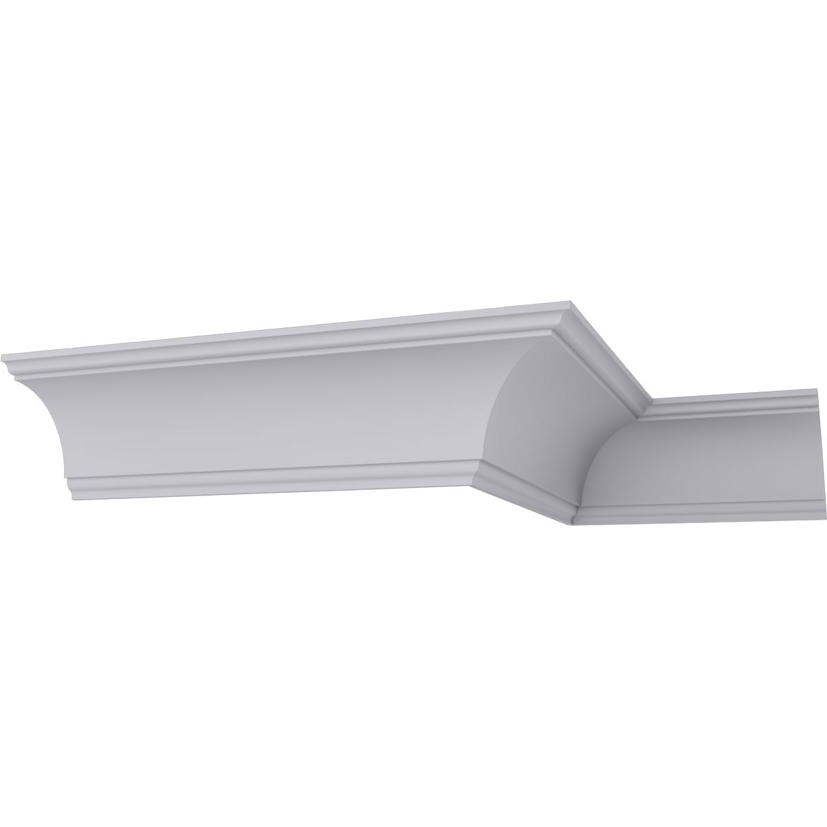 Ekena Millwork MLD09X09X12DU Dublin 8-3/4-in x 7-ft 10-1/2-in Primed Urethane Crown Moulding