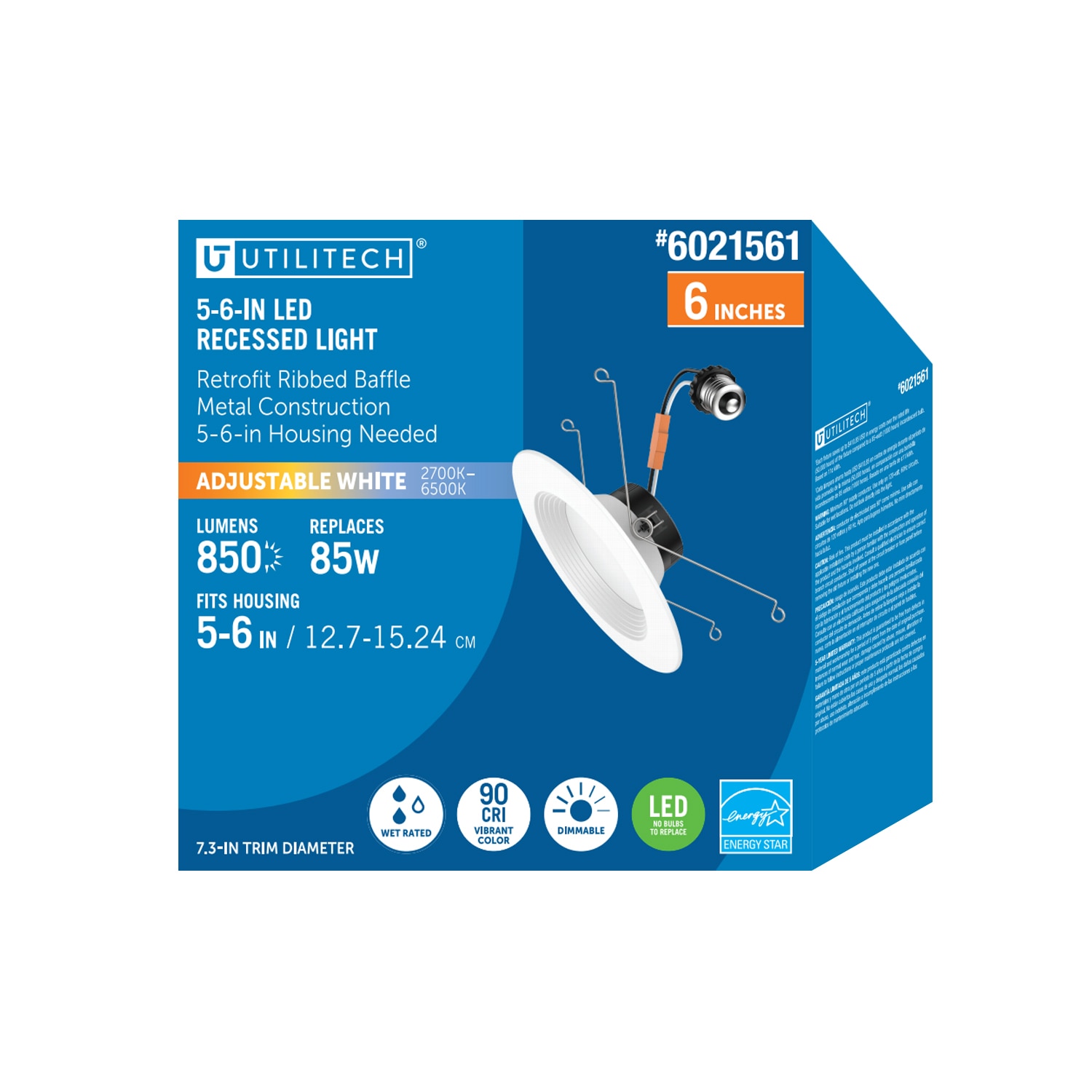 Utilitech MQTL1287-L85K9027 Led-Retrofit-Downlight - View #2