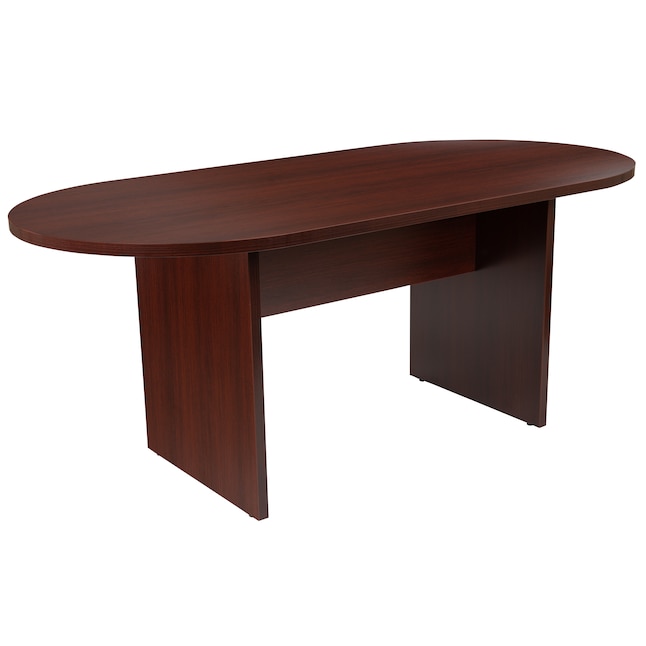 Conference Table, Mahogany Rectangular Conference Table Top 6 W