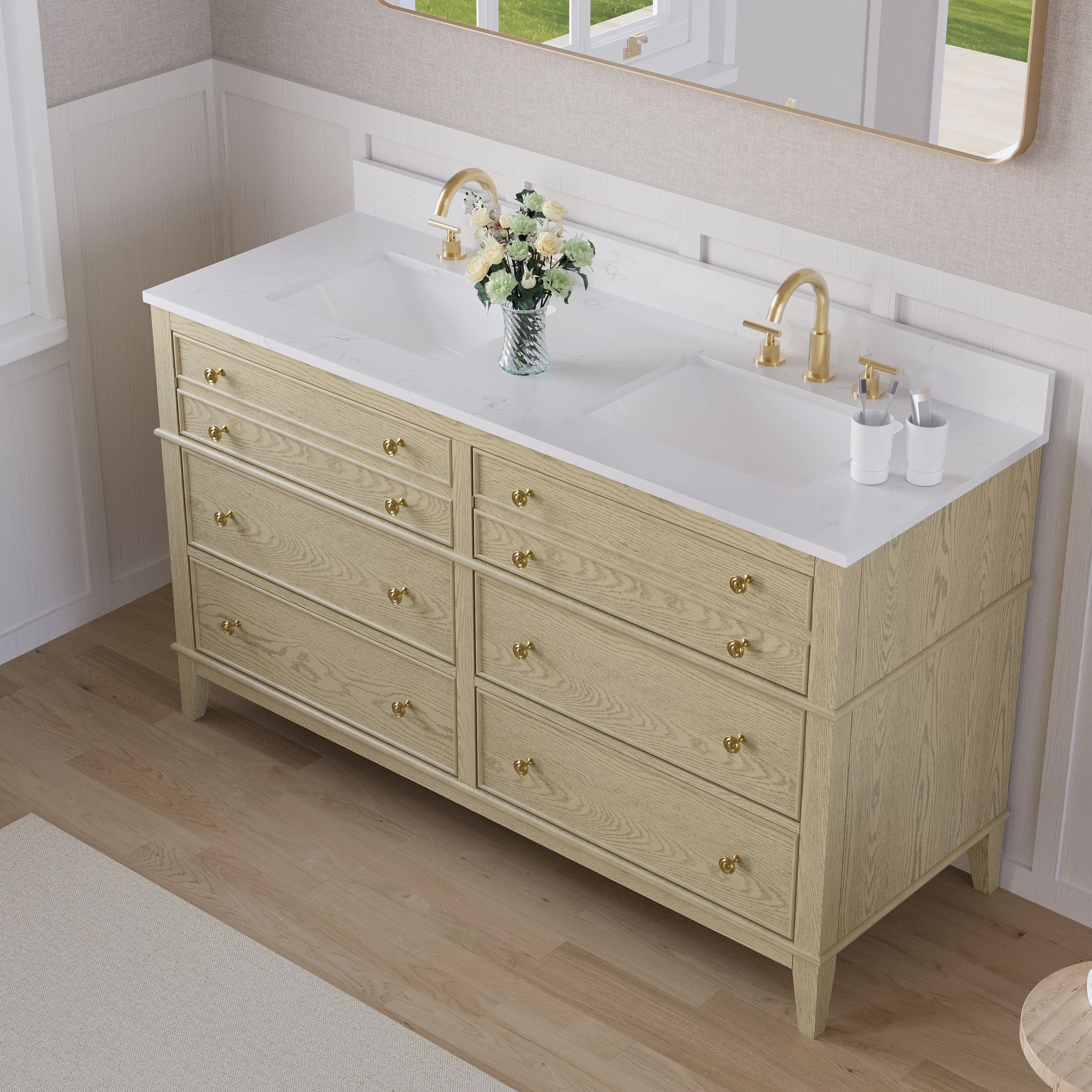 WELLFOR BCB1548RG -LS Bath-Vanity-Combo - View #5