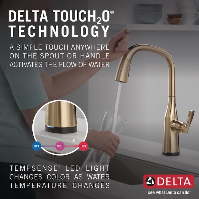 Delta Stryke Touch2o Lumicoat Champagne