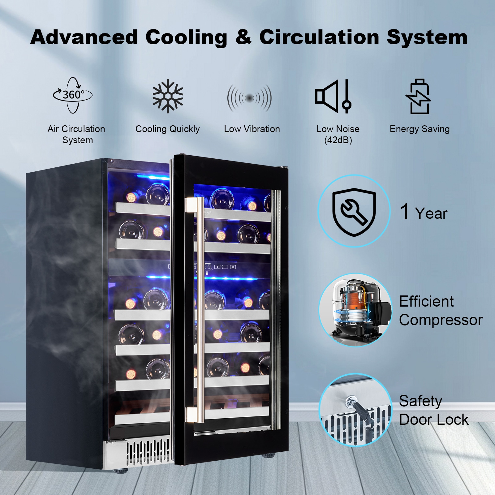 Akicon LC-145A2EQ-BB Wine-Chillers - View #5