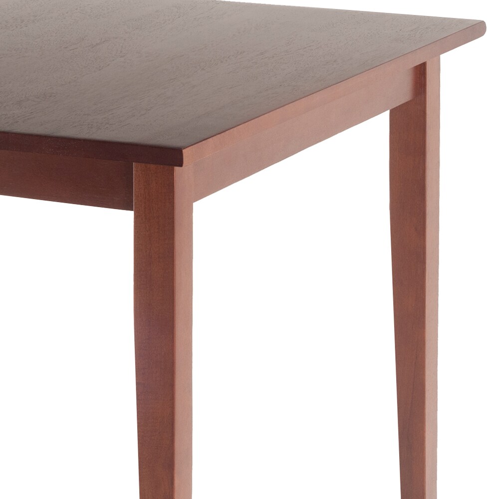 Transitional Antique Walnut 29.53'' Square Counter Height Dining Table