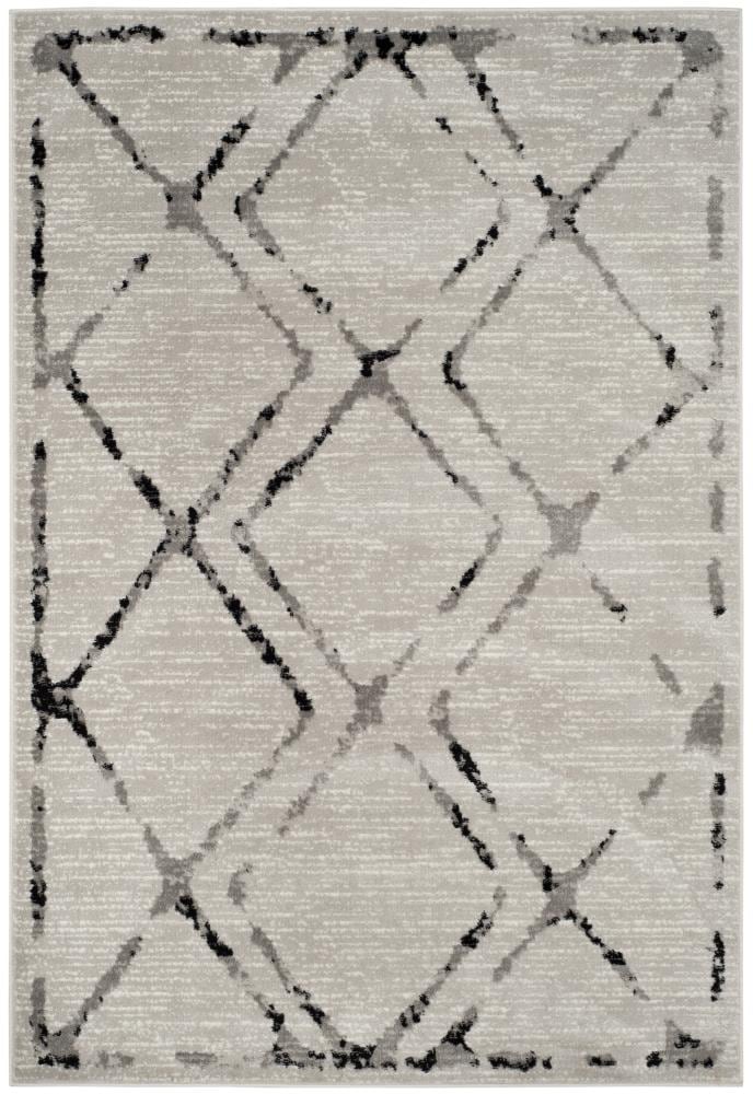 Safavieh SKY197H-5 Skyler Tament 5 x 8 (ft) Loomed Polypropylene Ivory/Gray Rectangular Indoor Abstract Area rug