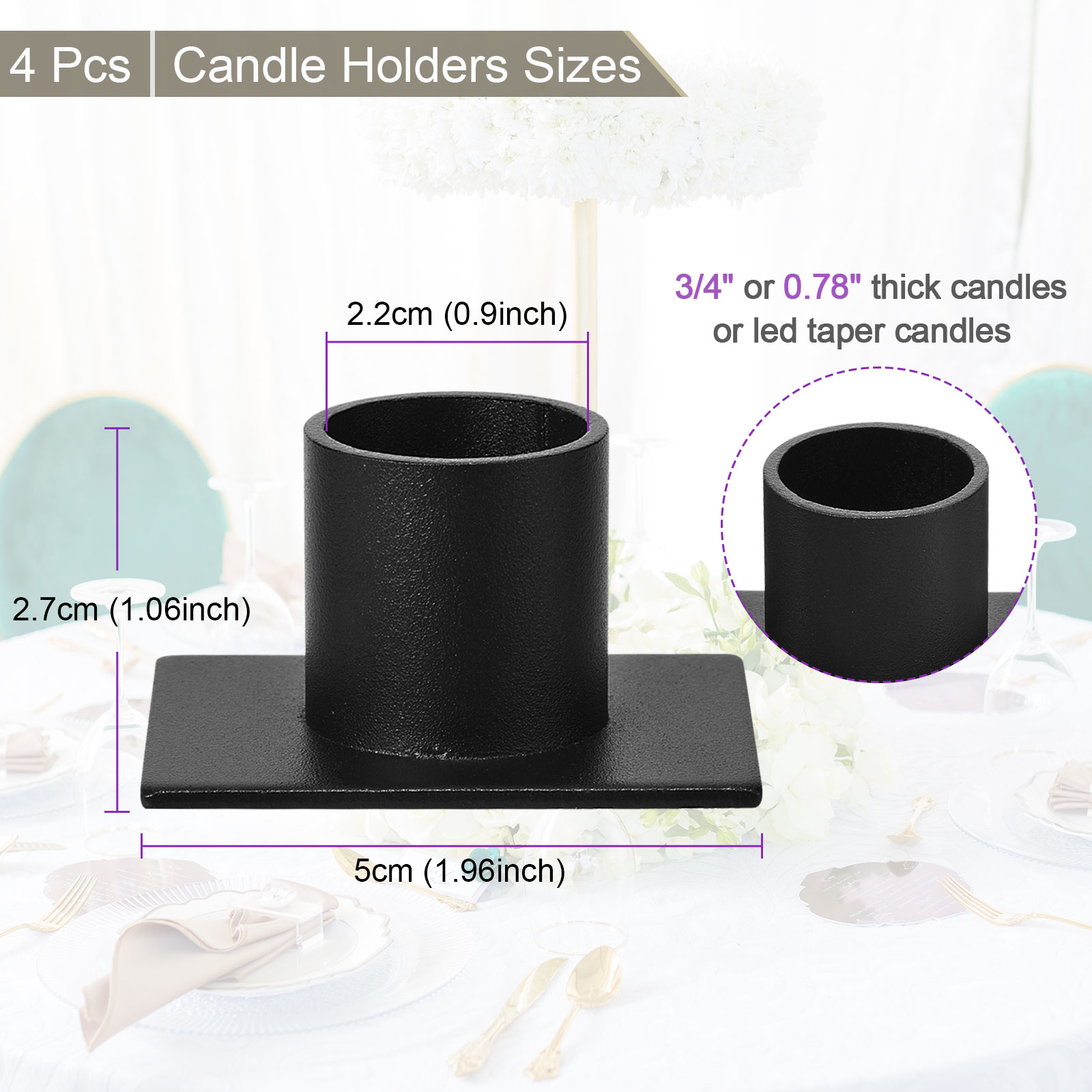 PATIKIL S25120800UX4584 Candle-Holders - View #2