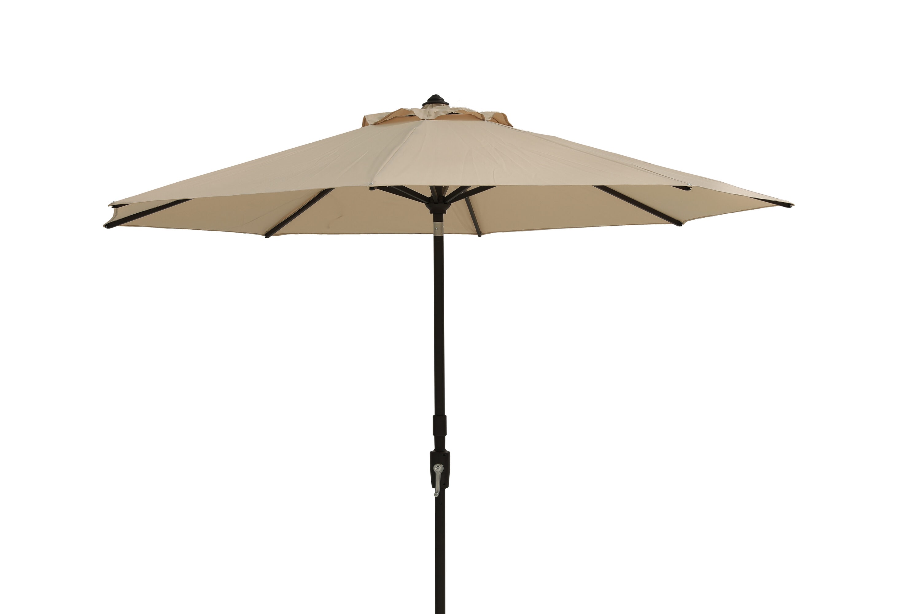 allen + roth USA38A278MT-T-LS 9-ft Aluminum Tan Slide-tilt Market Patio Umbrella