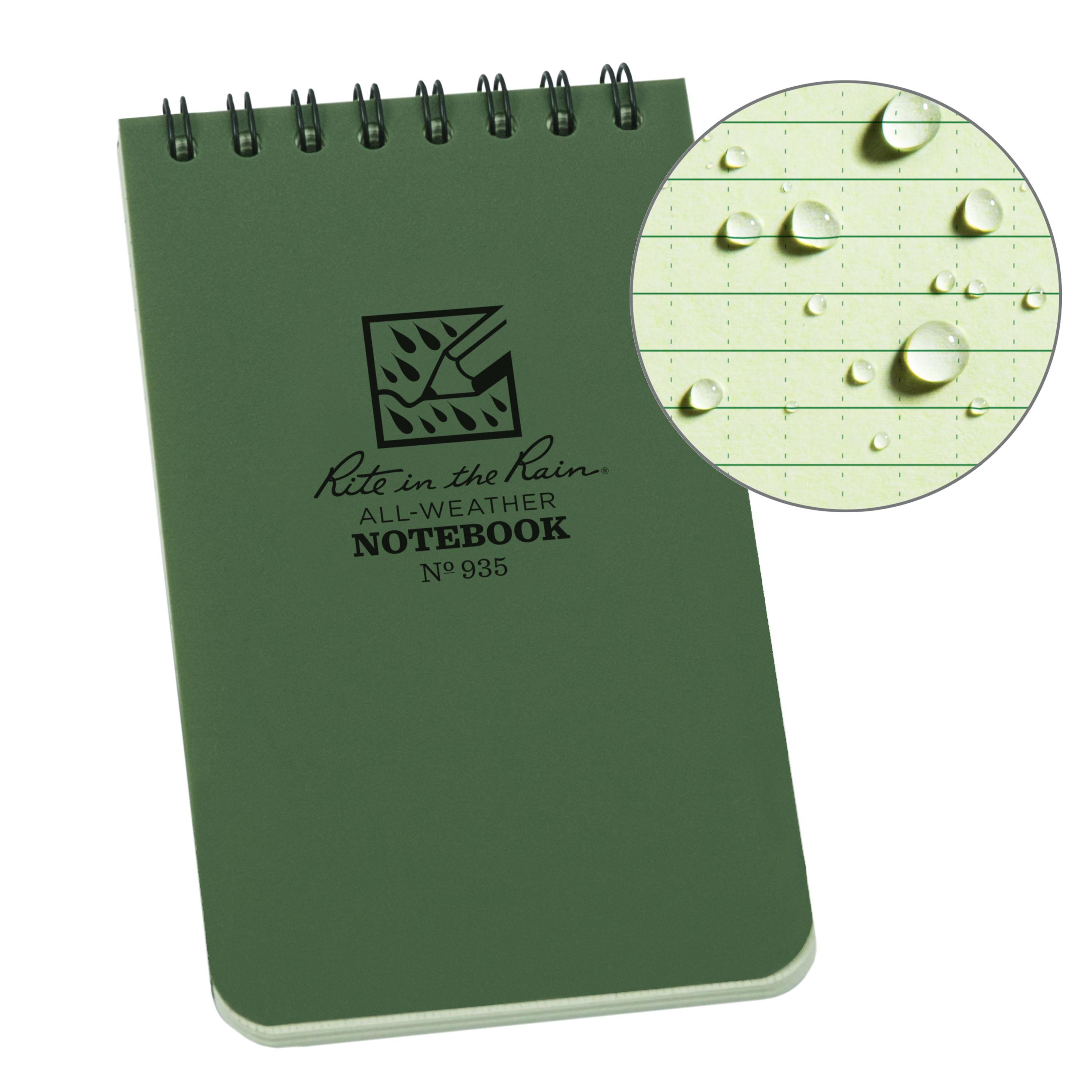 Portable Waterproof Spiral Notebook 55sheets Outdoor Pocket Notepad book 