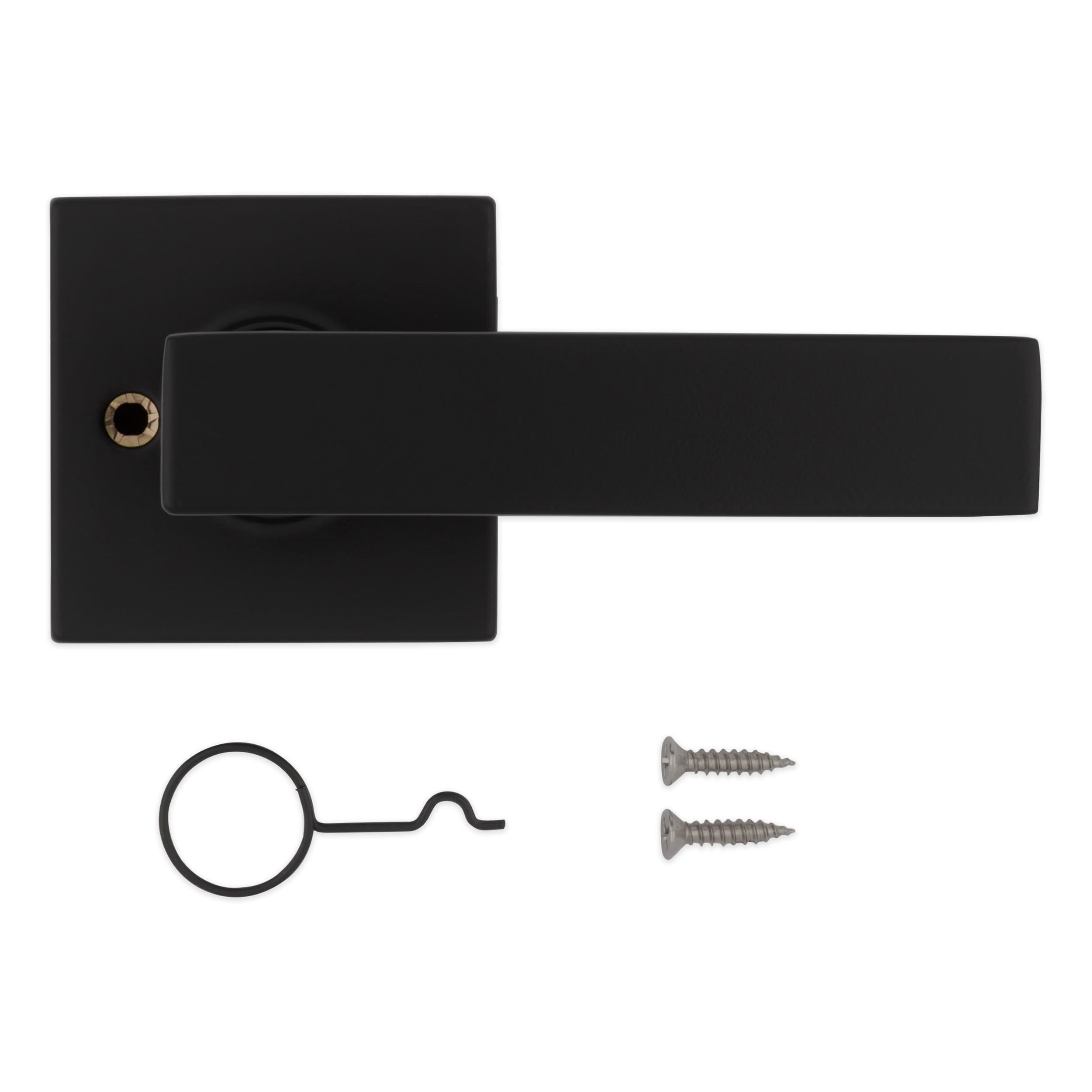 RELIABILT Kinross Matte Black Interior/Exterior Dummy Door Handle 93550 ...