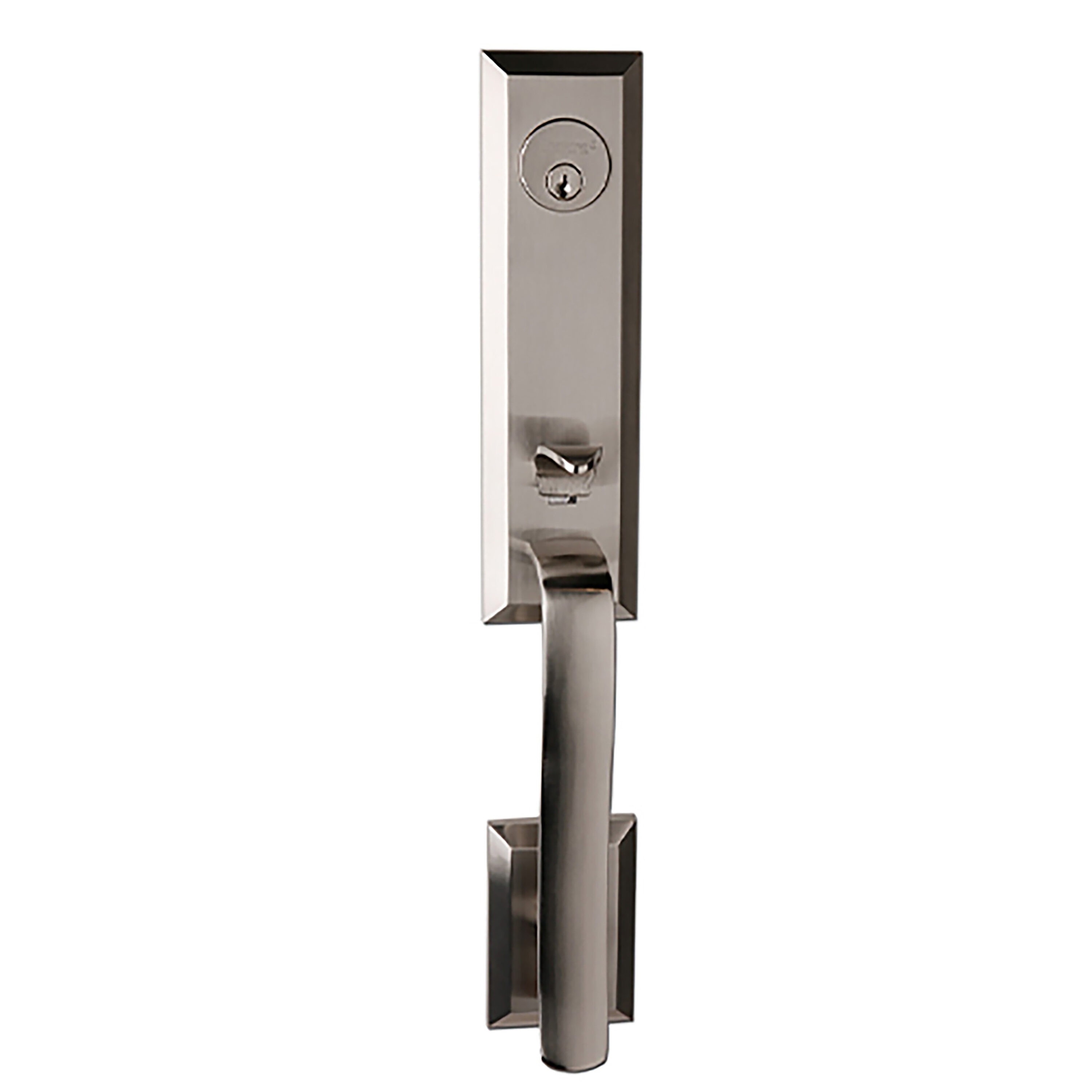 Delaney Hardware BV971001906R Satin Nickel Exterior Single-cylinder deadbolt Keyed entry door knob Single pack