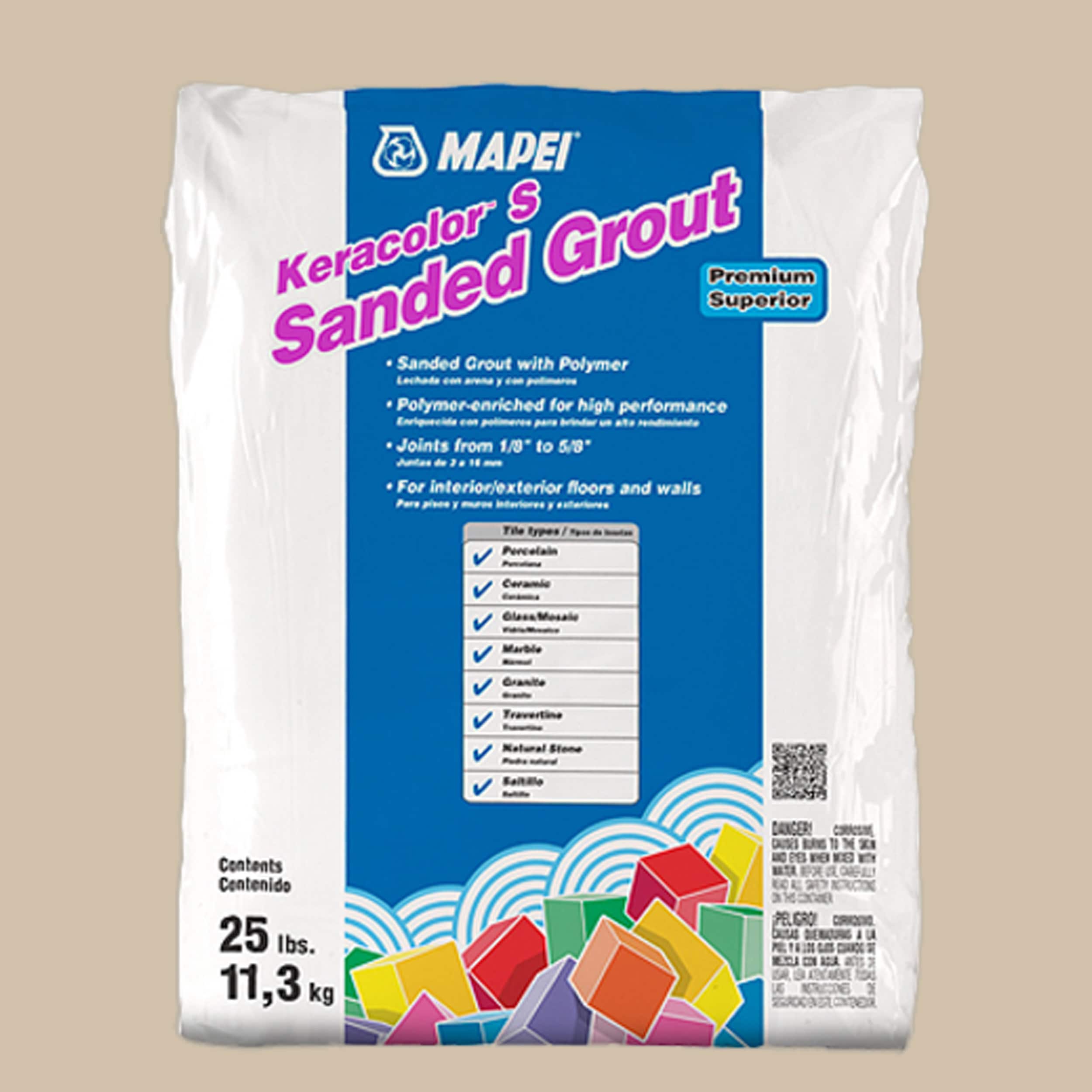 MAPEI 5UJ501511 Keracolor Bone #5015 Sanded Grout (25-lb)