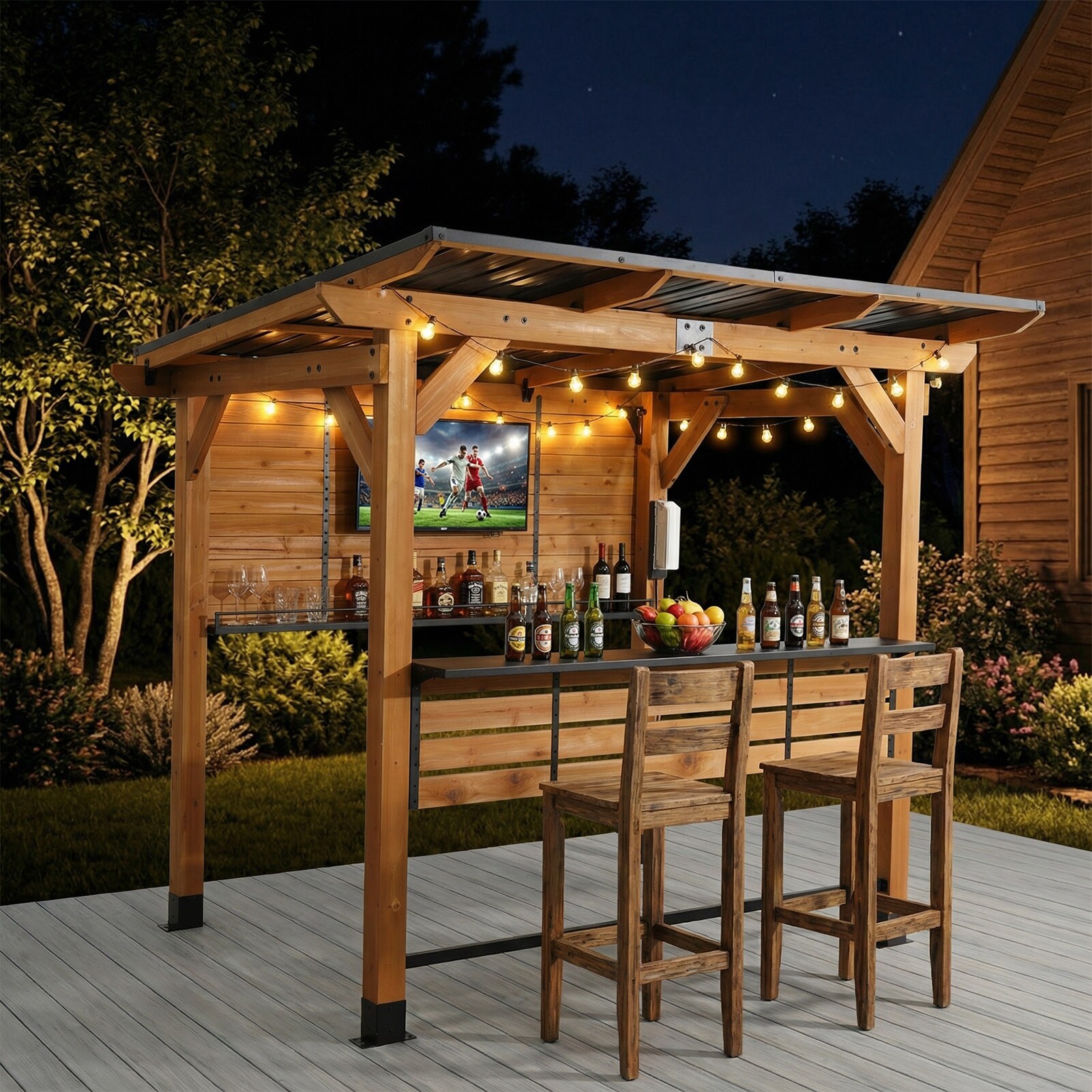 StarEcho WD0608QM250021P Wood-Resin-Gazebos - View #2