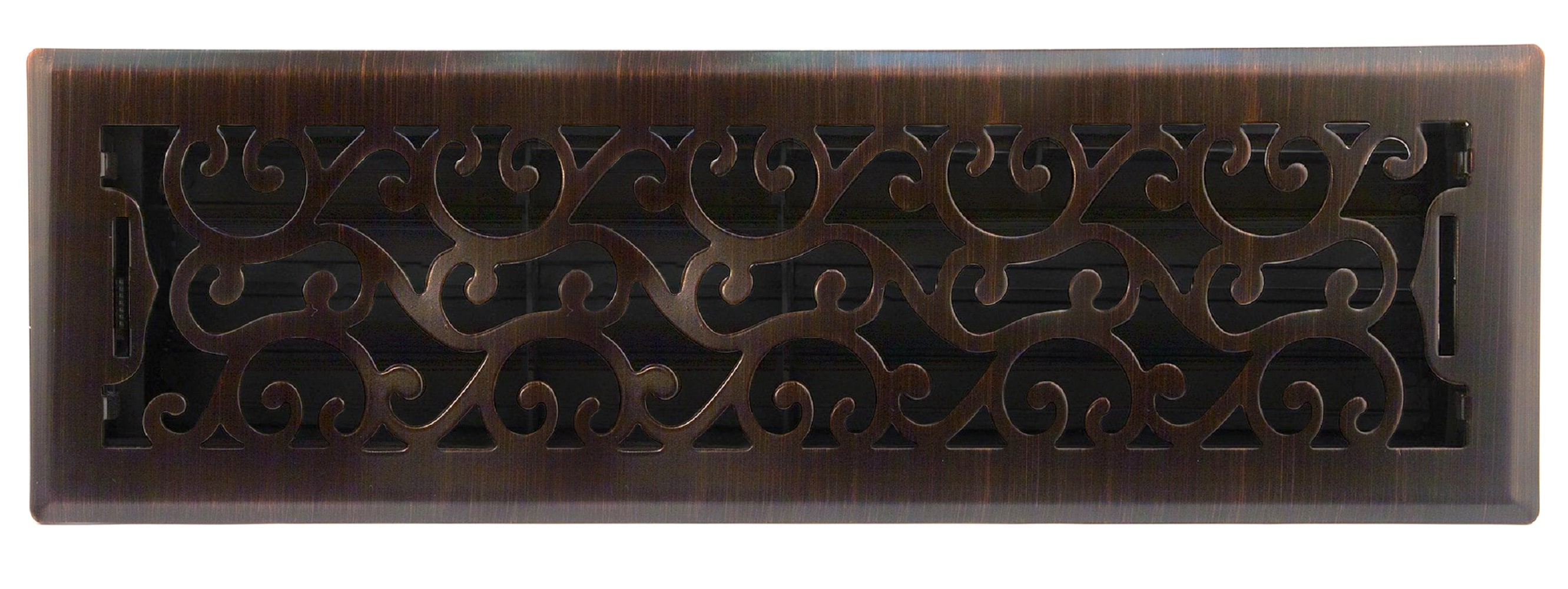 Accord Ventilation AMFRRBC414 4-in x 14-in 1-way Steel Oil-Rubbed Bronze Floor Register