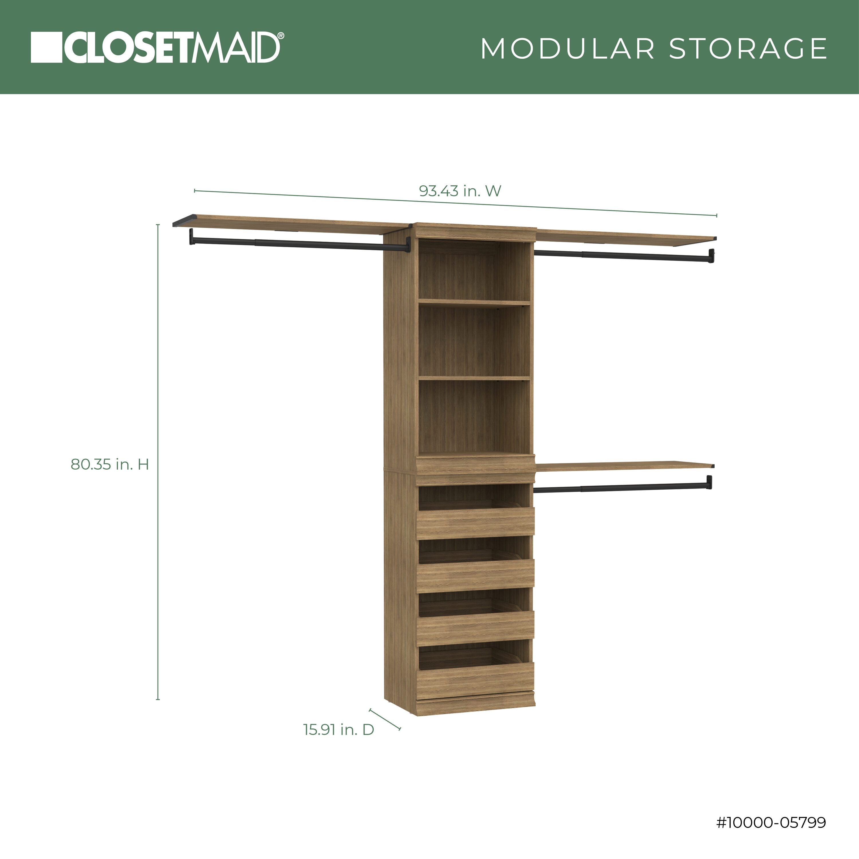 ClosetMaid 10000-05799 Wood-Closet-Kits - View #4