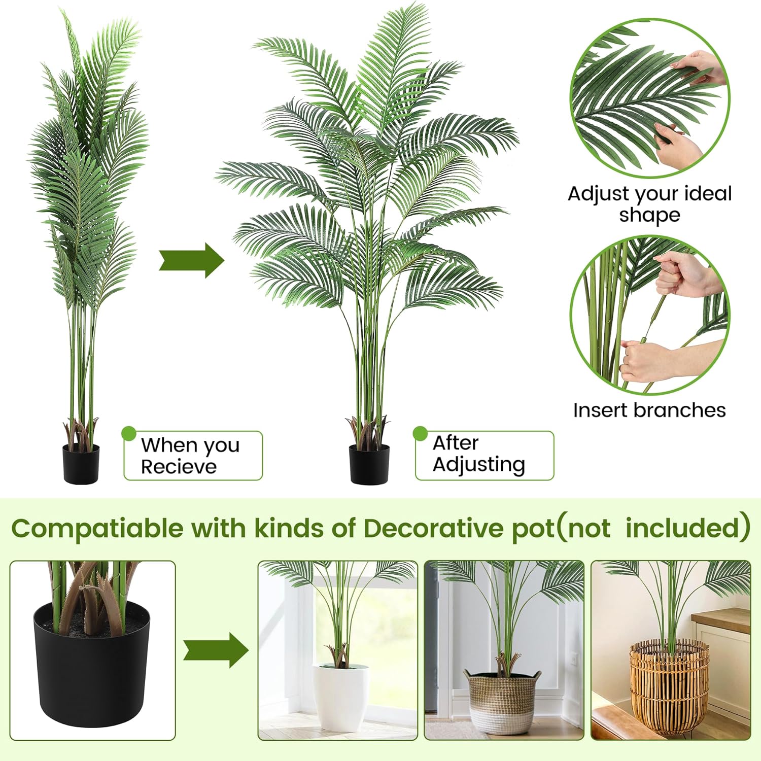 WhizMax LHFLS-PHO-11VI65QV Artificial-Plants-Trees - View #5