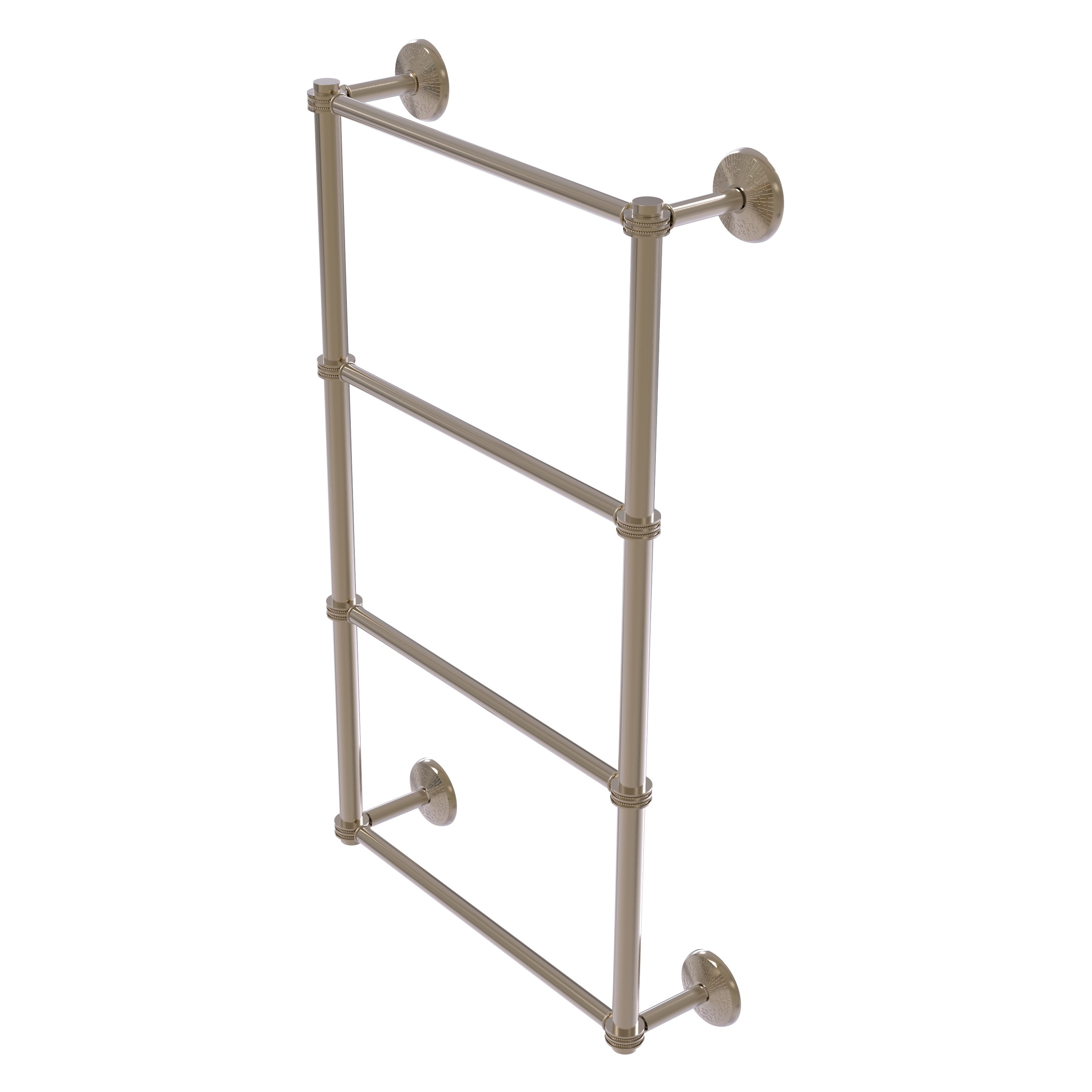 Allied Brass MC-28D-36-PEW Monte Carlo 36-in double Antique Pewter Wall mount 4-tier Towel Bar