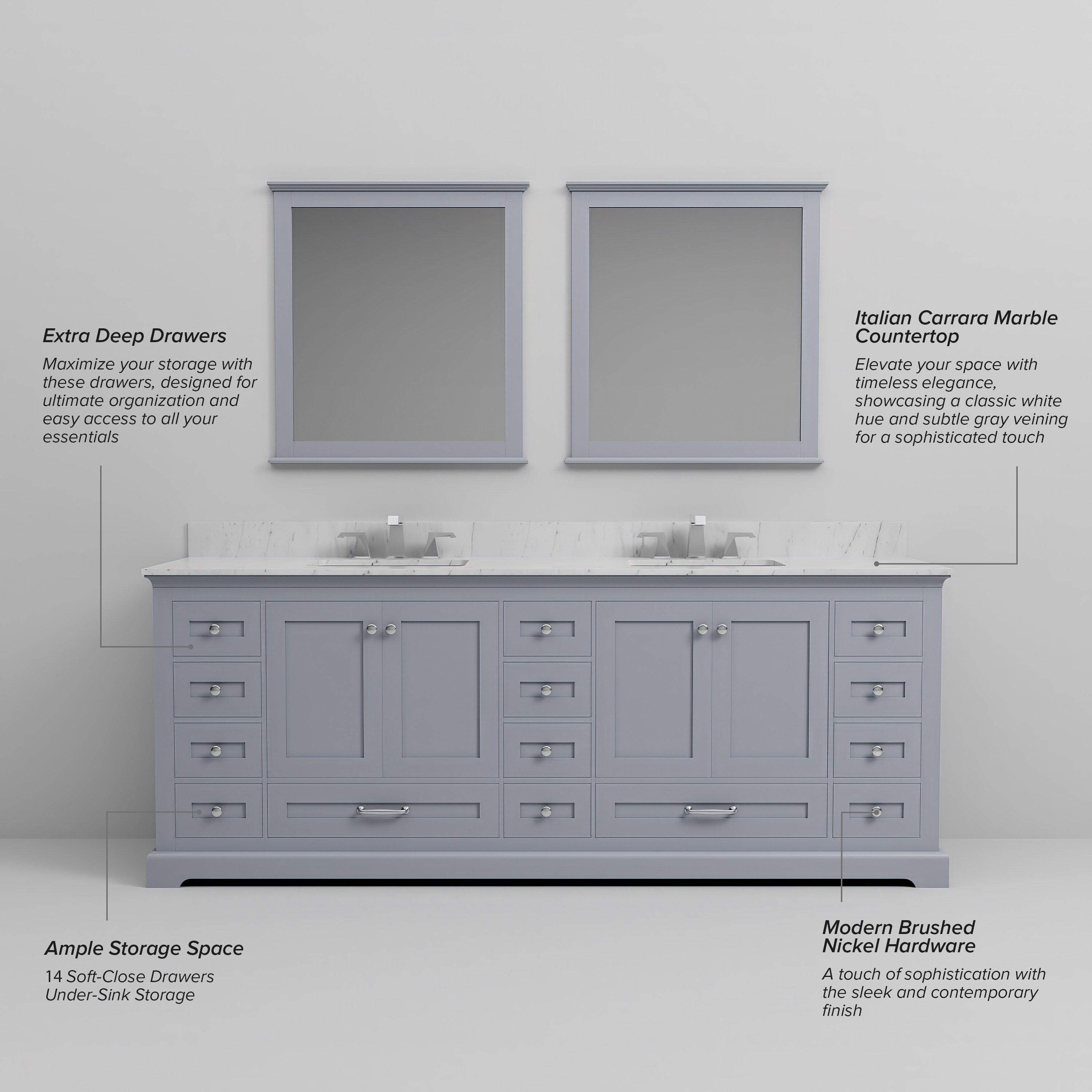Lexora LD342284DBDSM34F Bath-Vanity-Combo - View #8