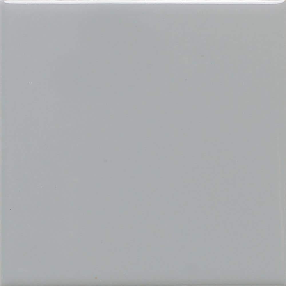 American Olean Bright 100-Pack Black Gloss 4-in x 4-in Glossy Ceramic Subway Wall Tile