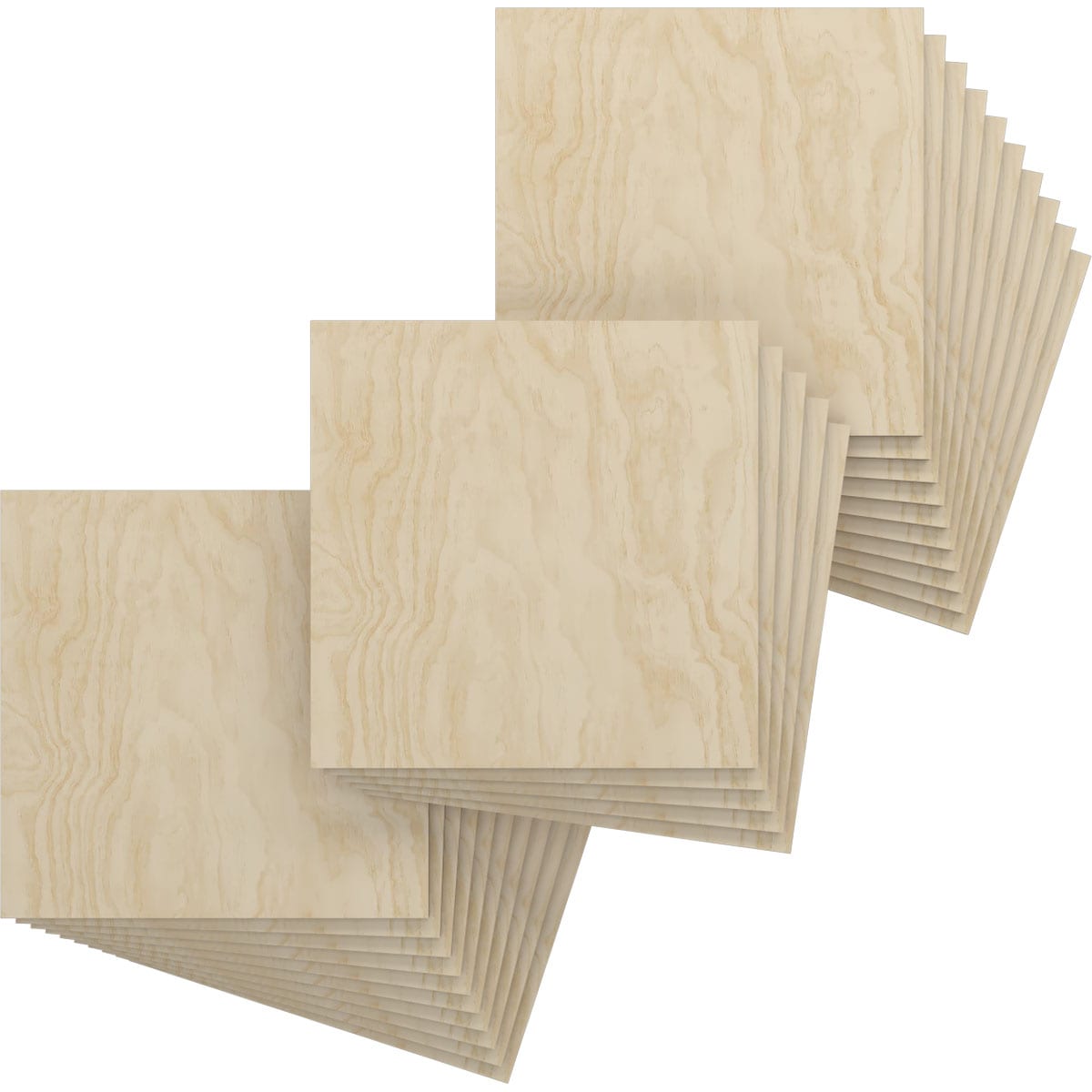 Ekena Millwork HBW16X16X375DBI 15-3/4-in x 15-3/4-in Smooth Paintable/Stainable Wood Wall Panel ( 25 -Pack, Covers 1.72-sq ft )