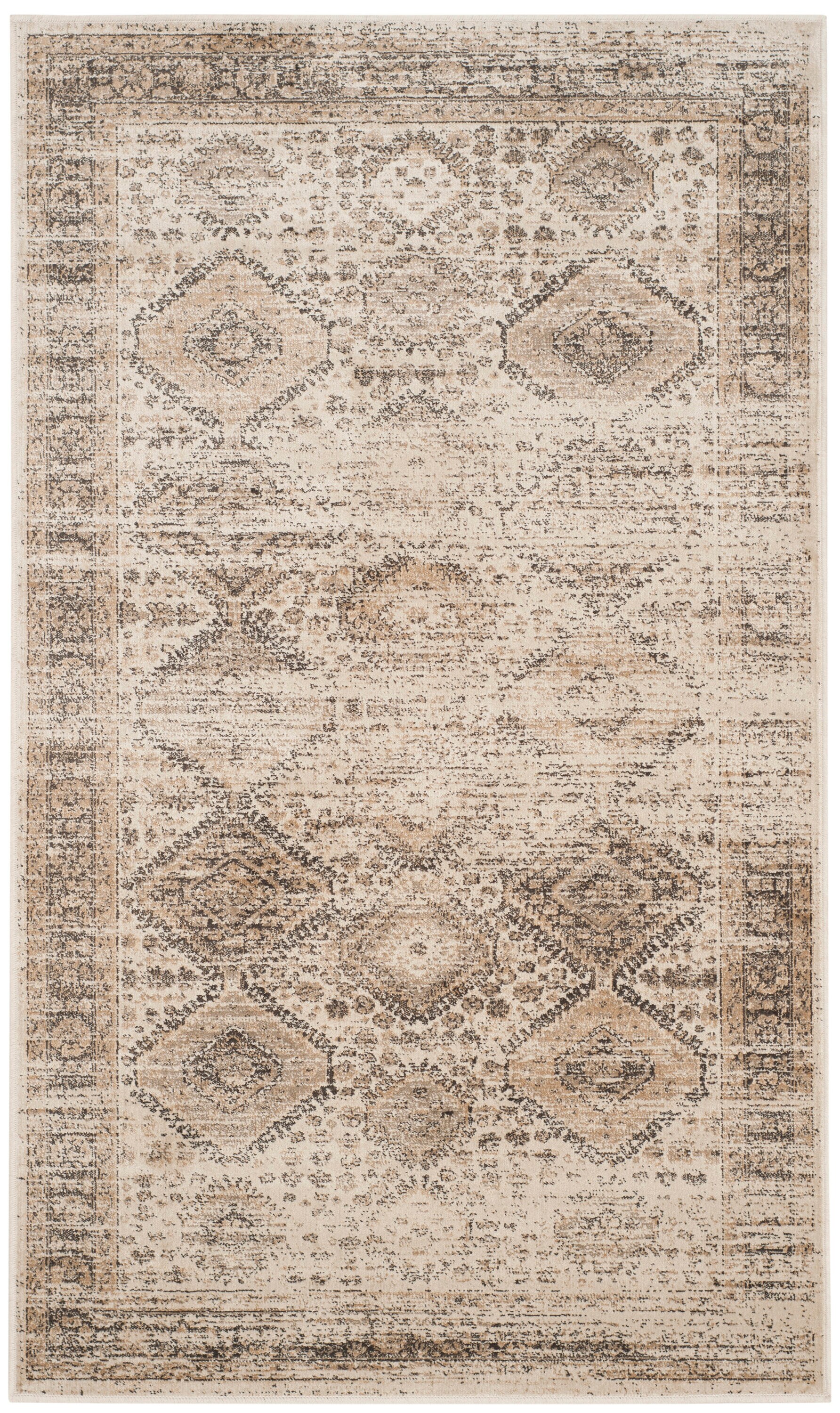 Vintage Stone 2' x 3' Hand-Knotted Viscose Rug