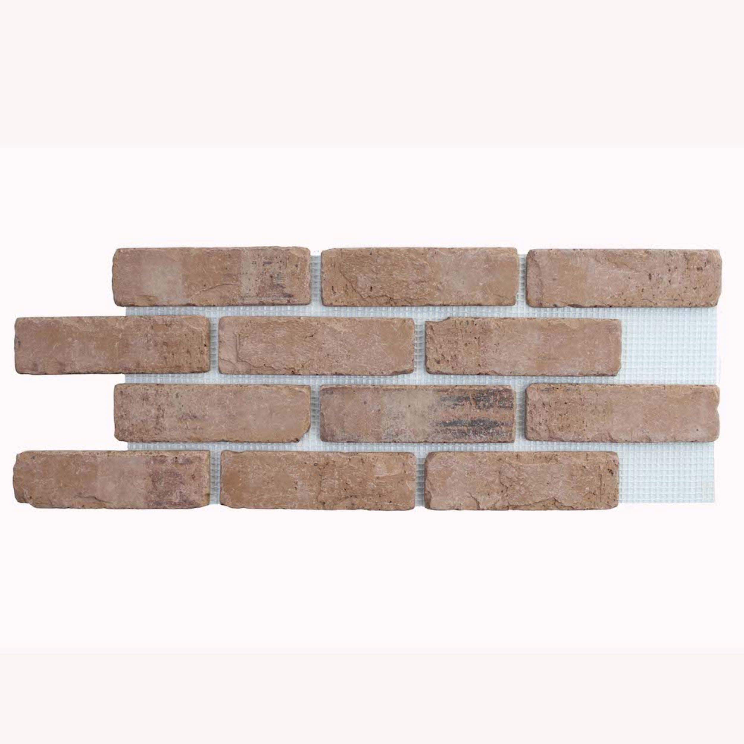 Old Mill Thin Brick Systems BW-370045CS Old Mill Brick 10.5-Inches x 28-Inches Artisan Paintable Brick Veneer Panel 8.7 Square feet