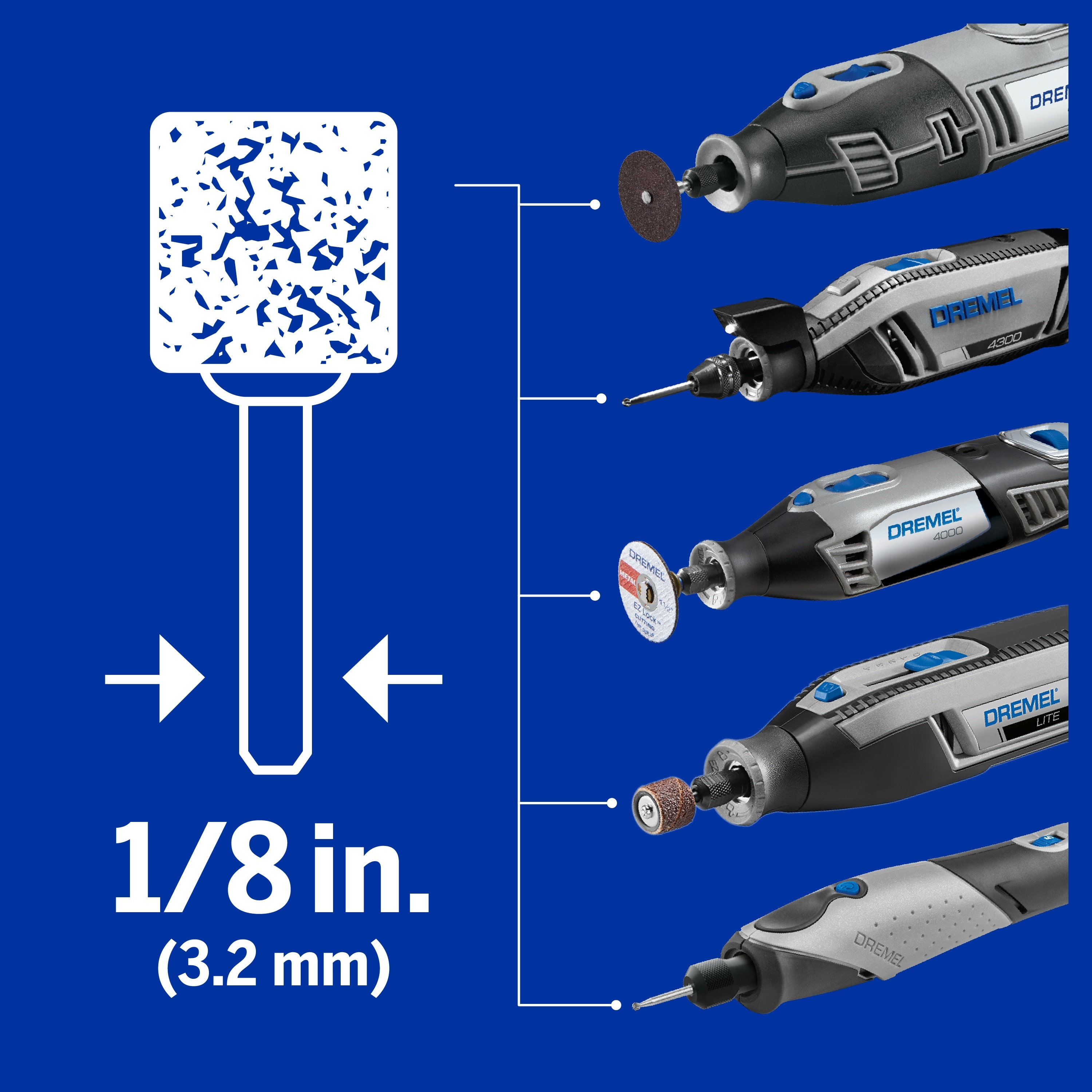 Dremel 11-Piece Silicon Carbide 7/8-in Multipurpose Accessory Kit in the  Rotary Tool Bits & Wheels department at