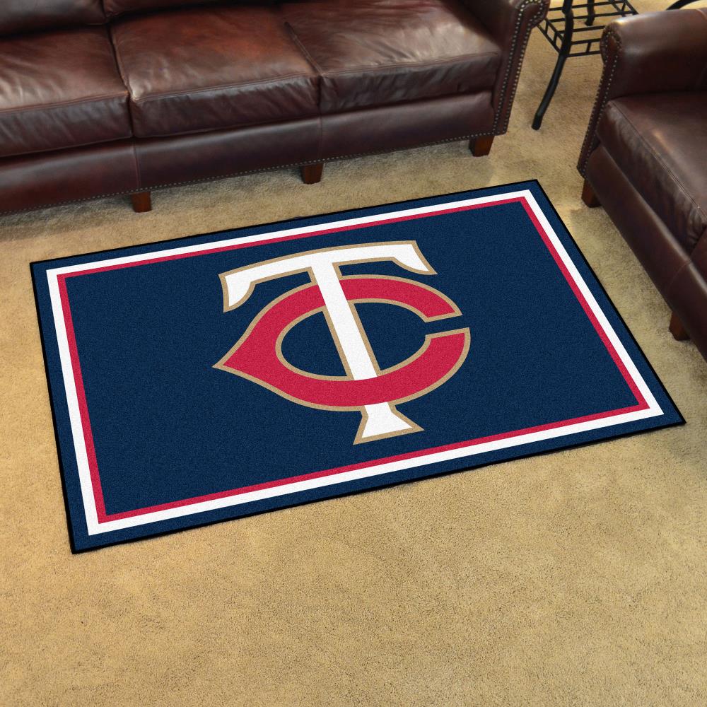 FANMATS MLB 4x6 Rug 4 x 6 Navy Indoor Solid Area Rug in the Rugs ...